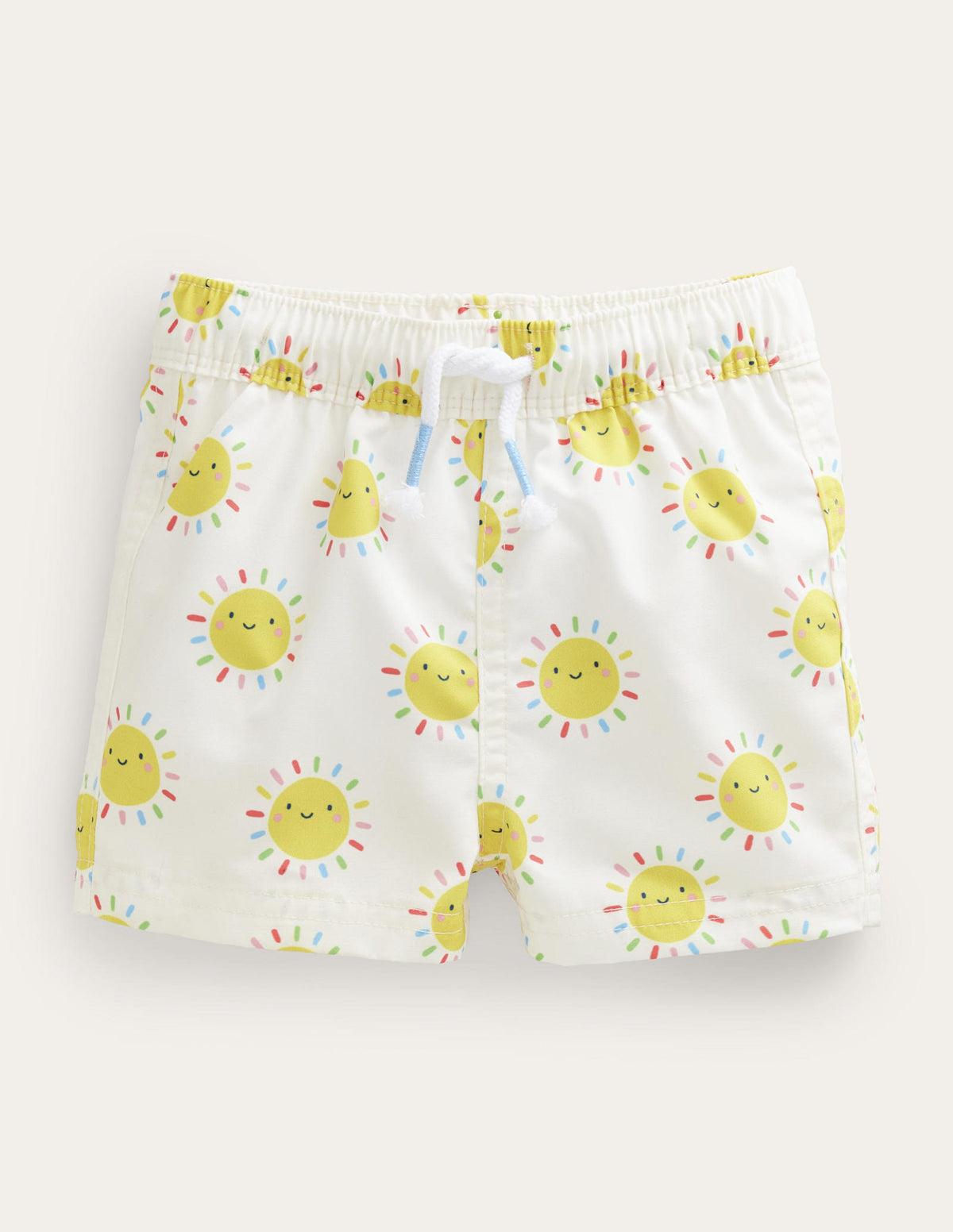 Baby Swim Shorts-Multi Rainbow Suns - Image 1