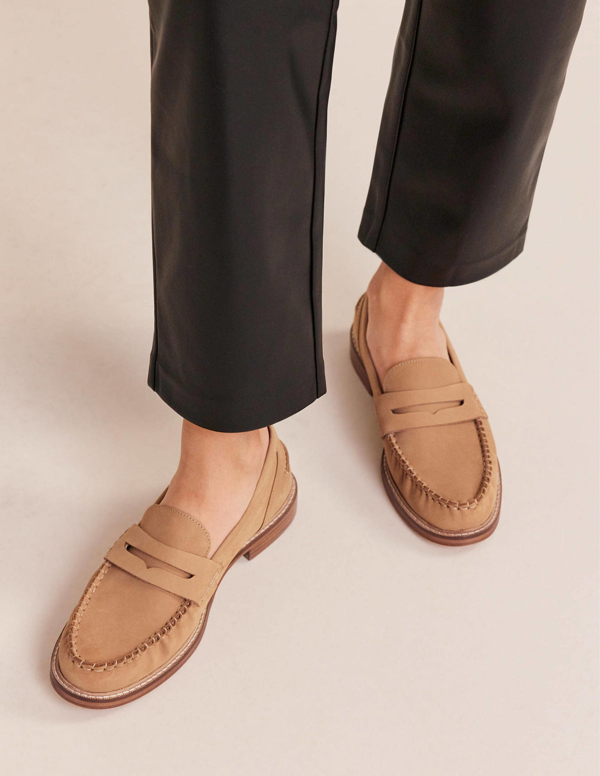 Classic Moccasin Loafers-Maple Sugar Nubuck - Image 1