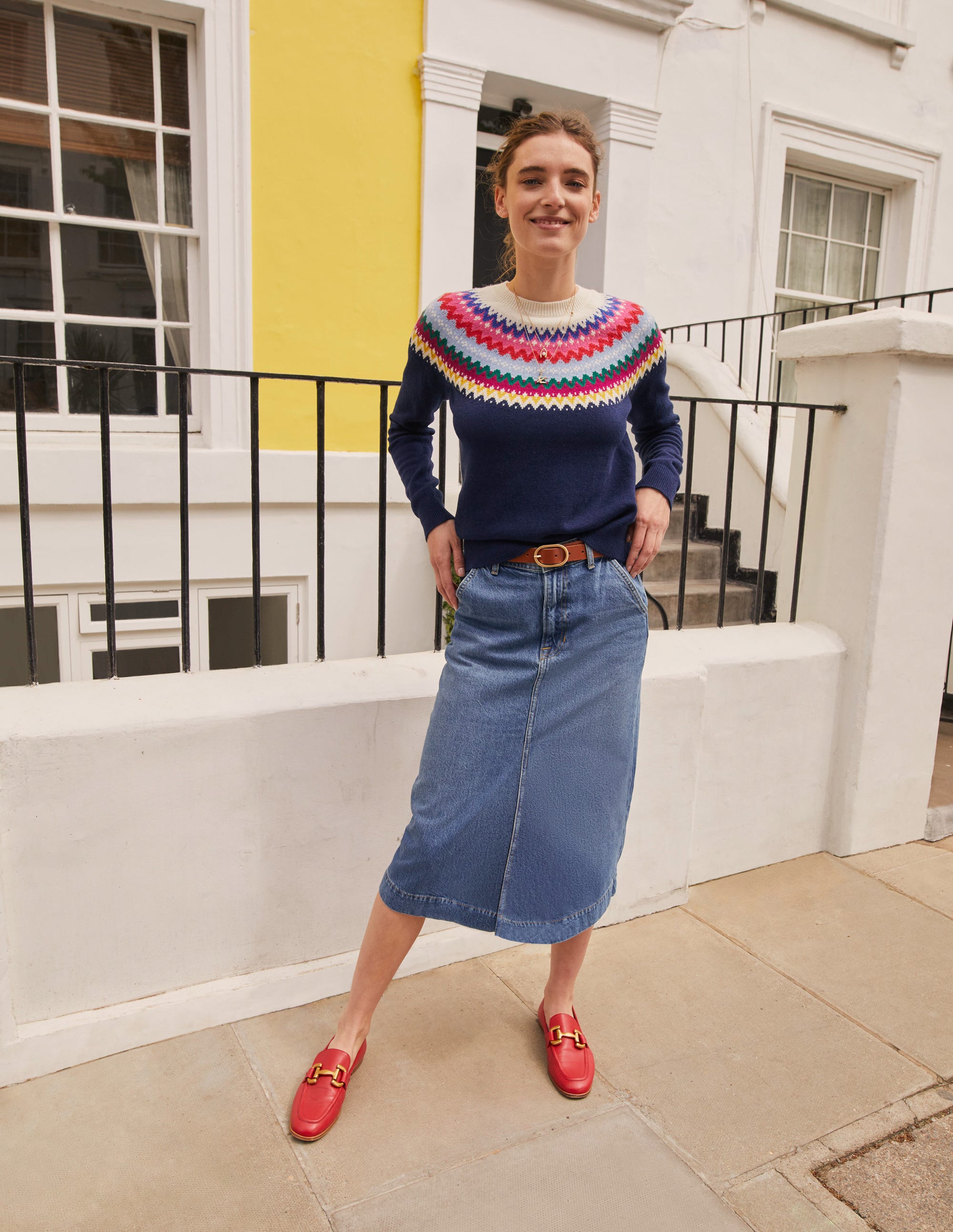 Iris Snaffle Loafers-Pillarbox Red - Image 6