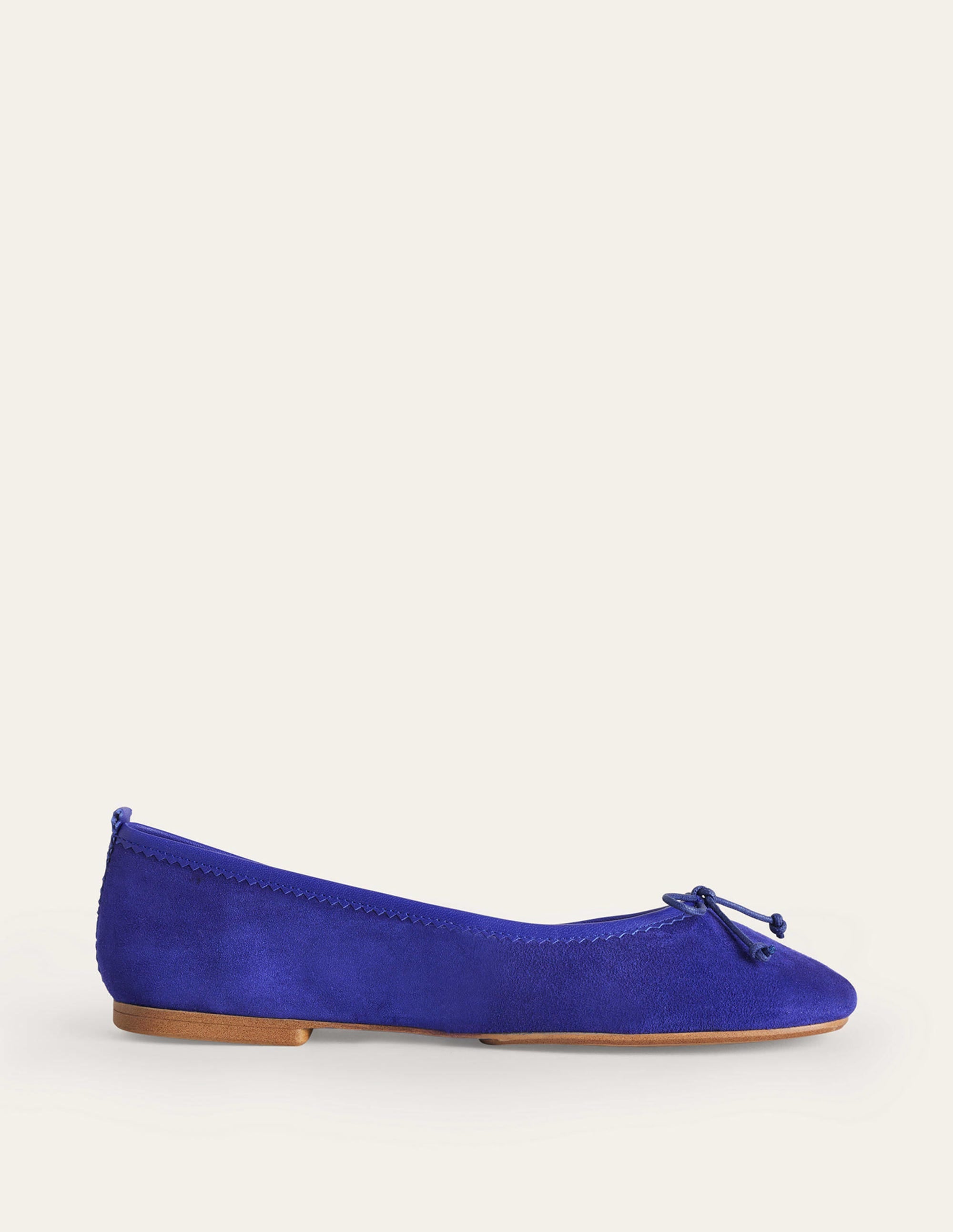 Kitty Flexi Sole Ballet Pumps-Lapis Blue Suede - Image 2