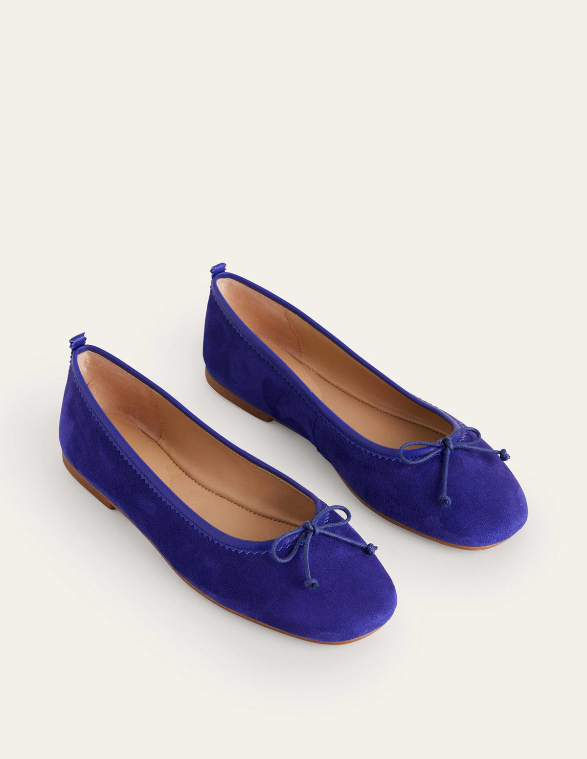 Kitty Flexi Sole Ballet Pumps-Lapis Blue Suede - Image 3