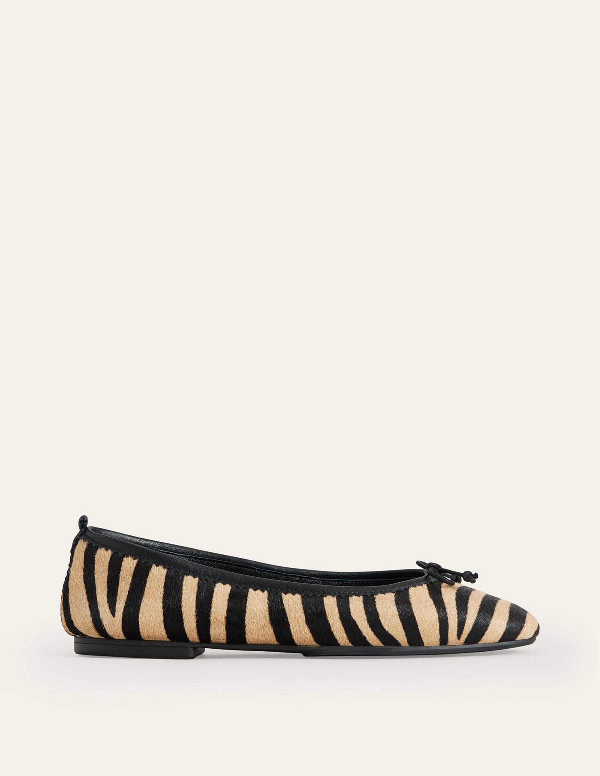 Kitty Flexi Sole Ballet Pumps-Zebra Pony Hair-2