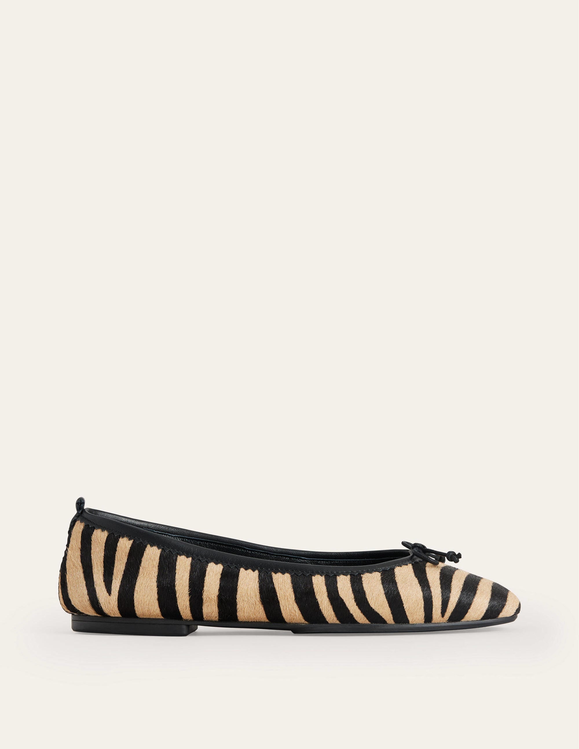 Kitty Flexi Sole Ballet Pumps-Zebra Pony Hair - Image 2
