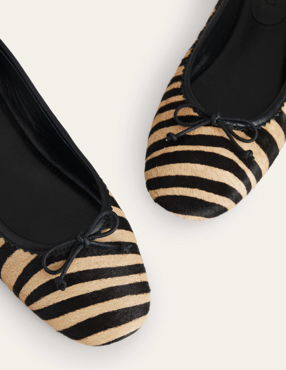 Kitty Flexi Sole Ballet Pumps-Zebra Pony Hair-4