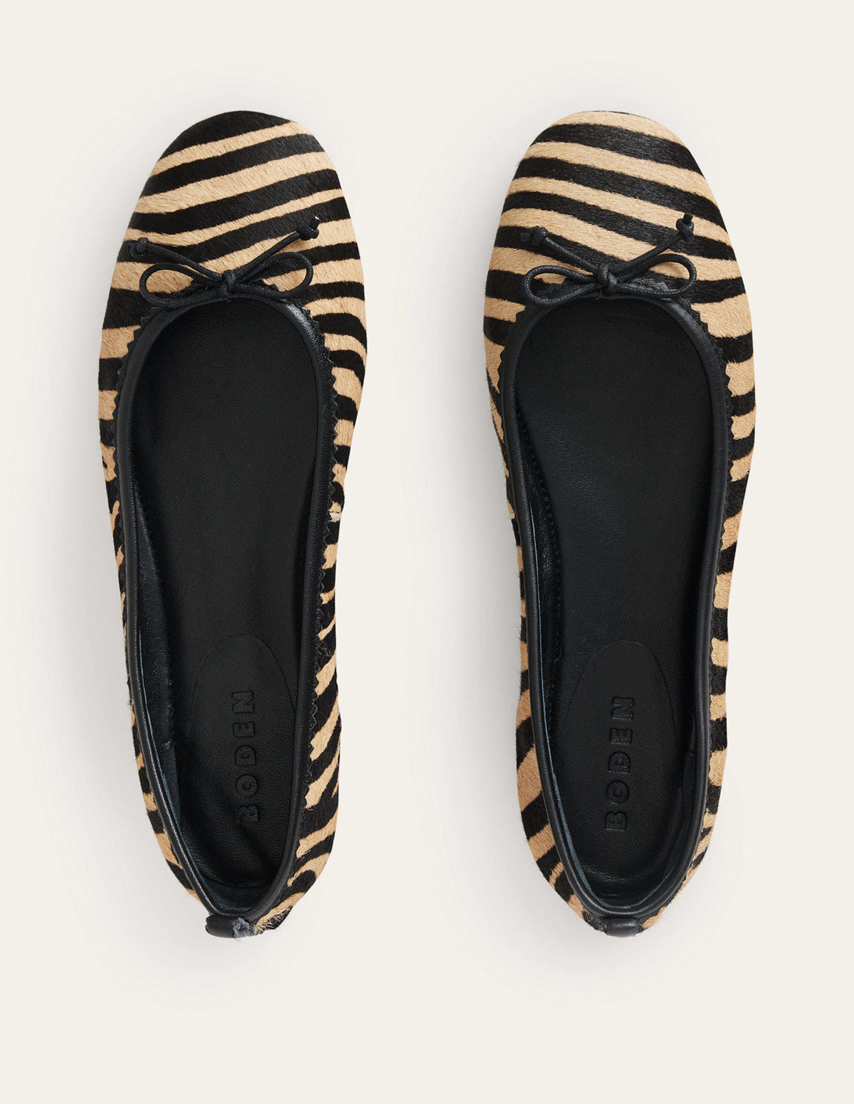 Kitty Flexi Sole Ballet Pumps-Zebra Pony Hair-5