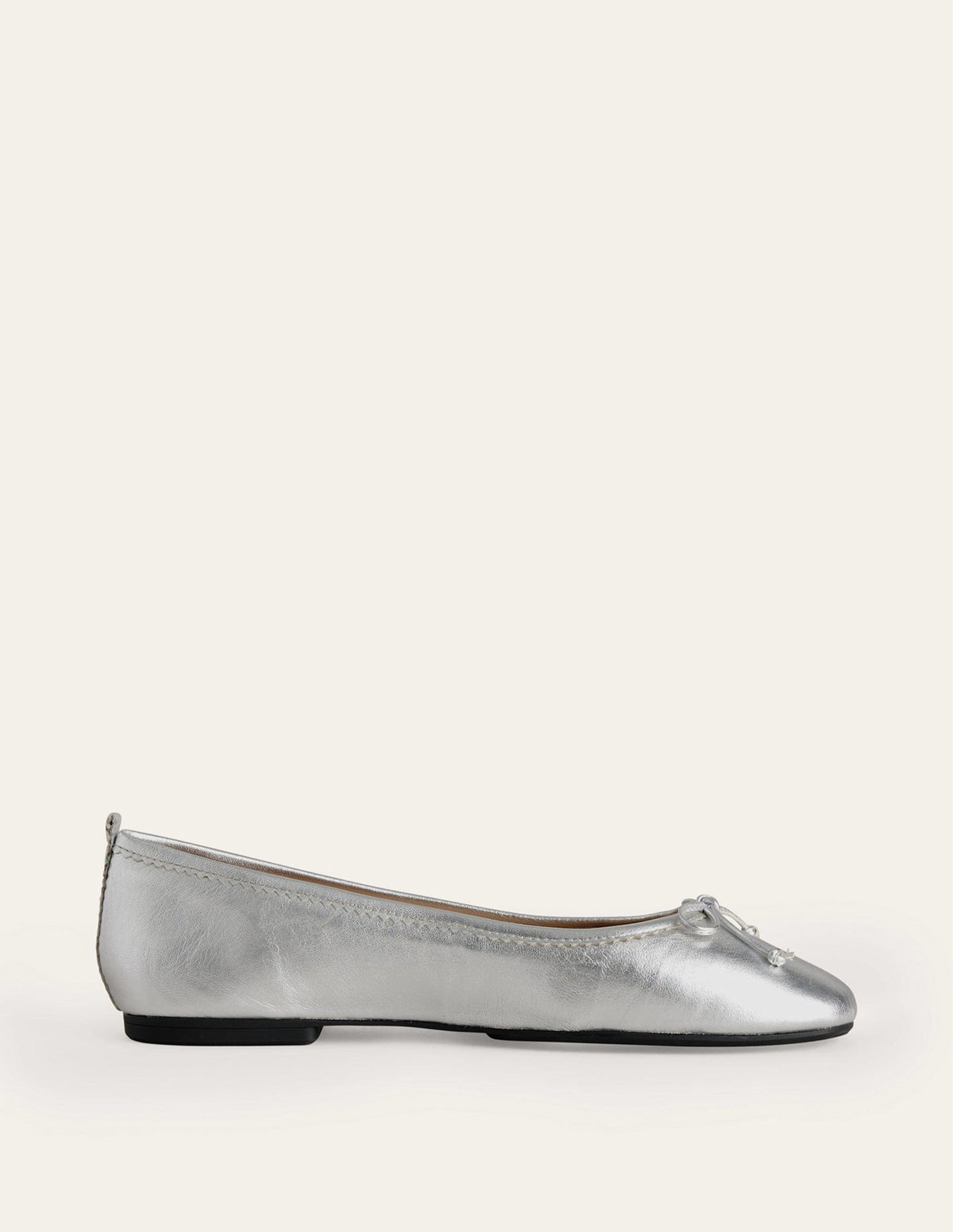 Kitty Flexi Sole Ballet Pumps-Silver Metallic-2