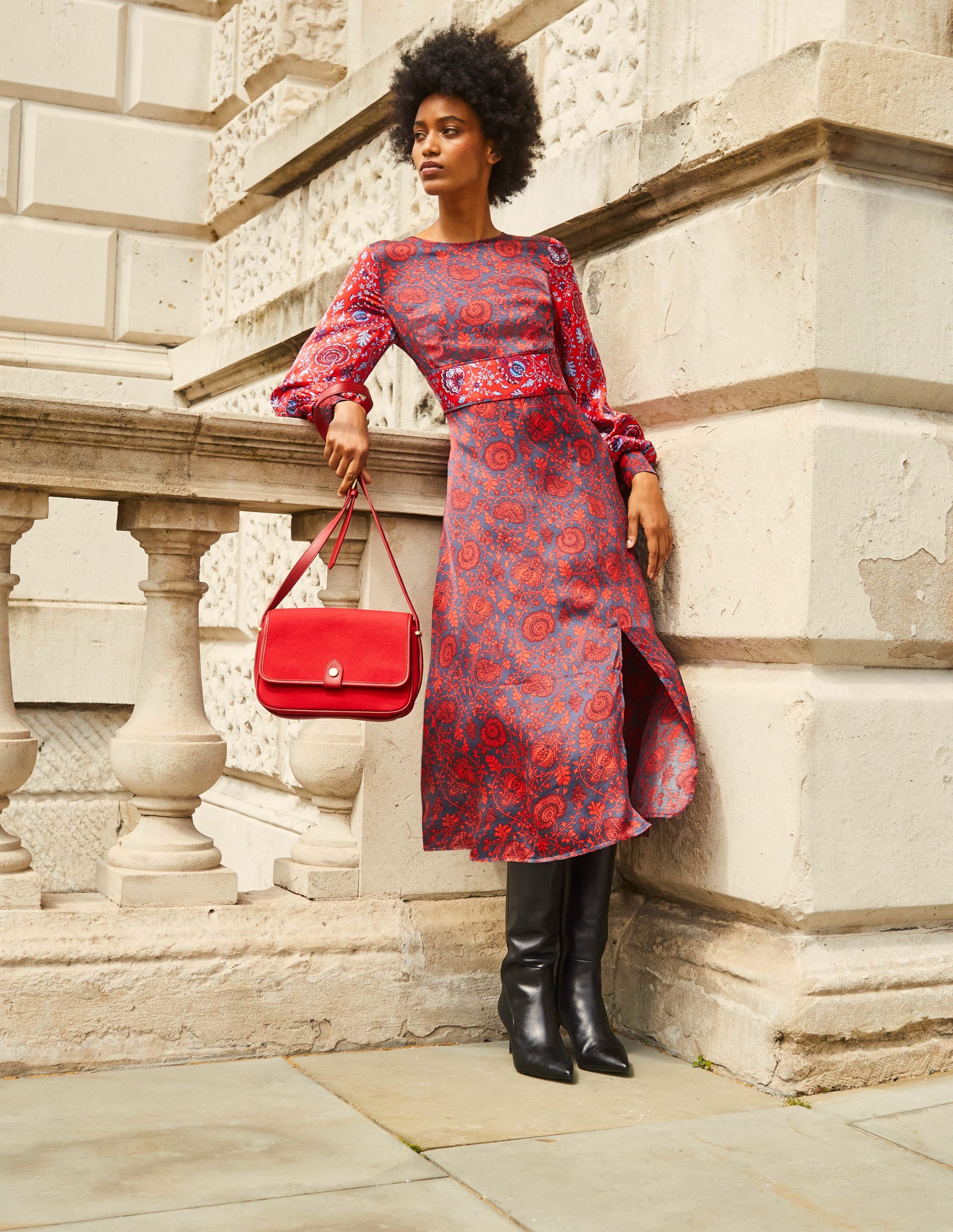 Structured Cross-Body Bag-Hot Pepper - Image 2