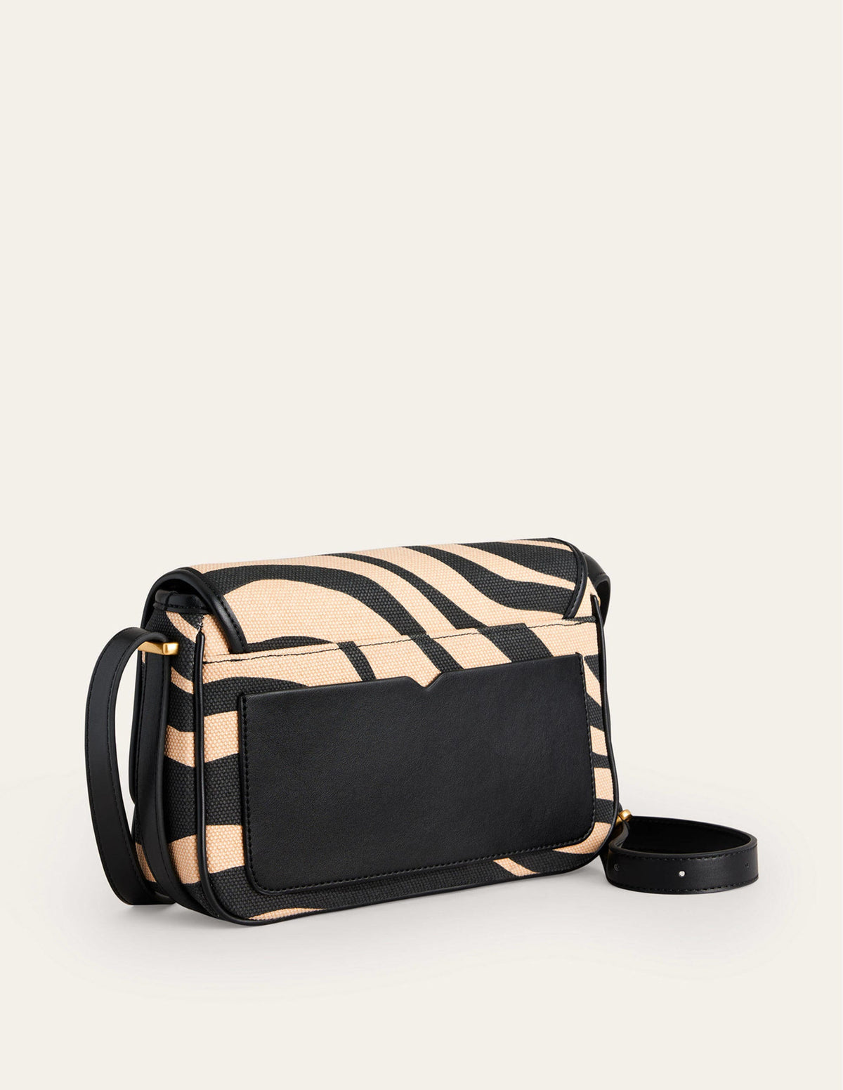Structured Cross-Body Bag-Beige Tiger - Image 4