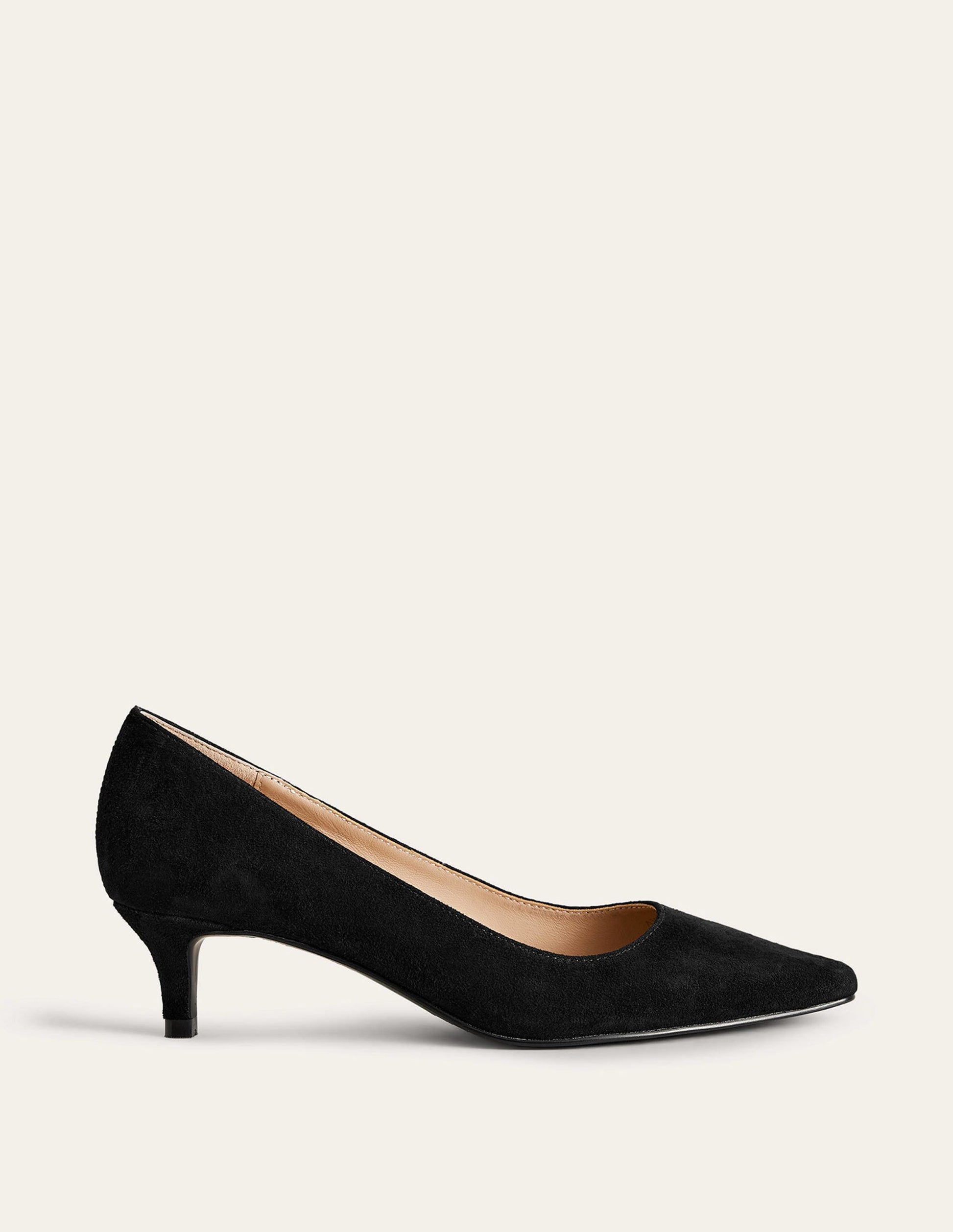 Lara Low-Heeled Court Shoes-Black-2