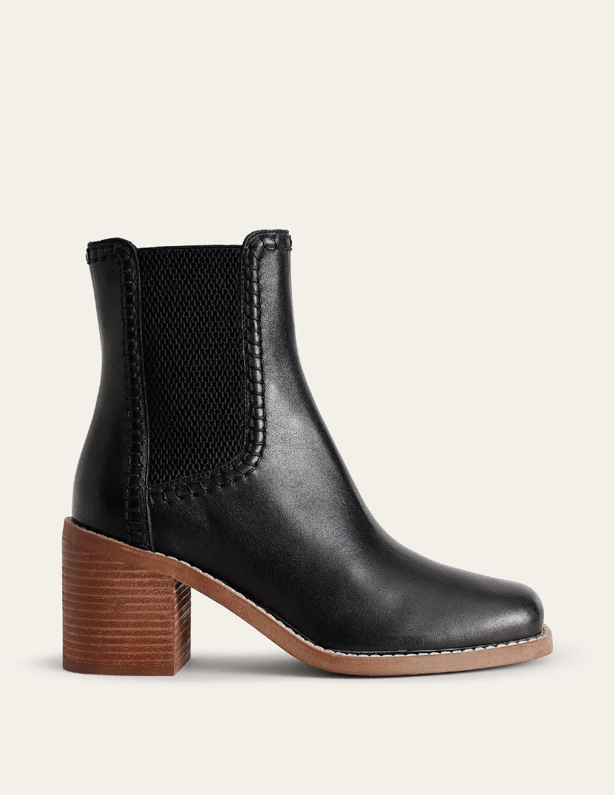 Block-Heel Chelsea Boots-Black - Image 2