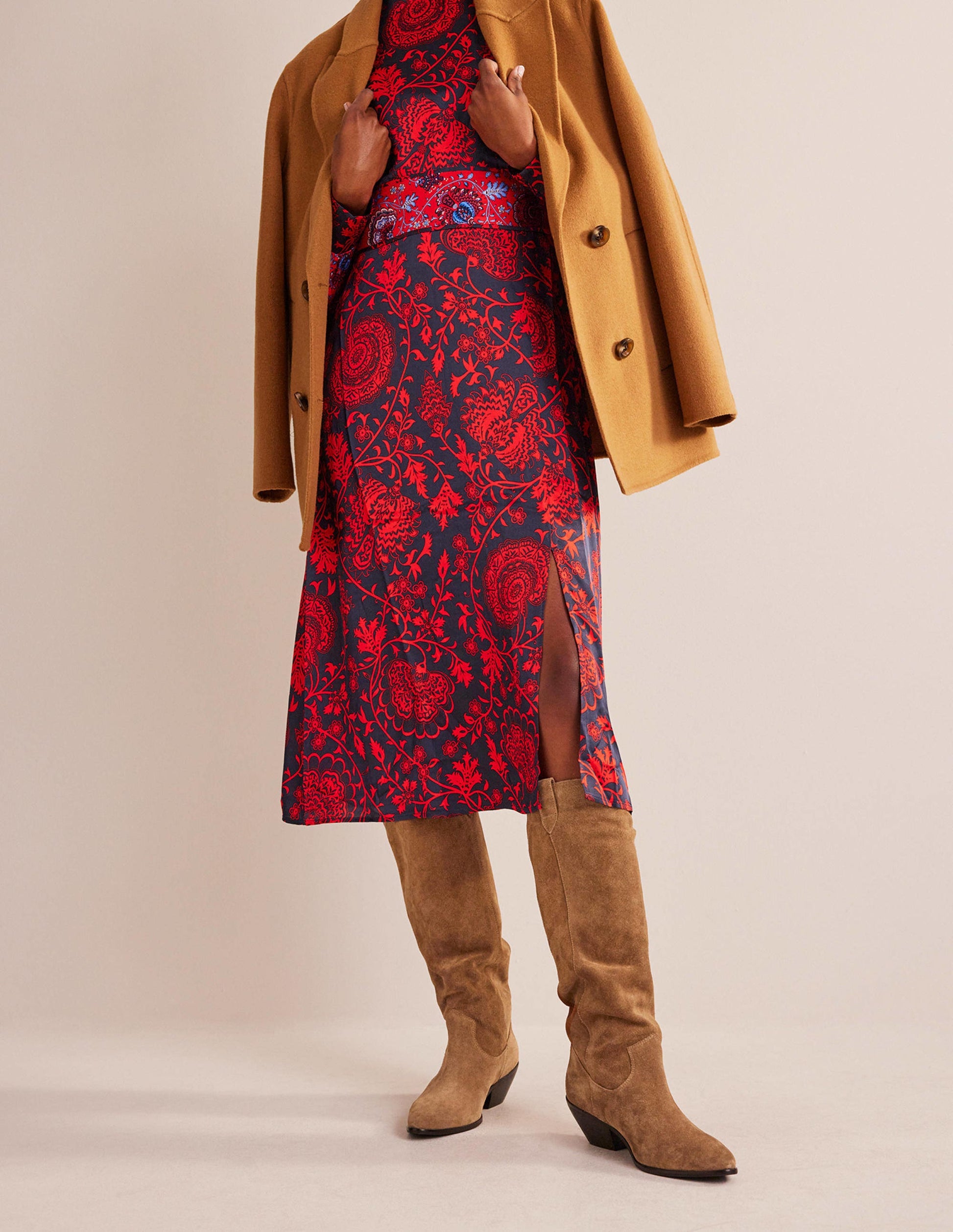 Western Knee High Boots-Rusty Tan Suede-2