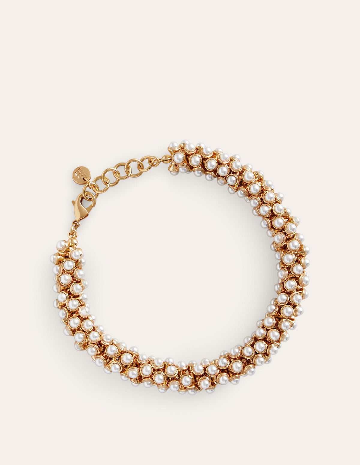 Cluster Pearl Bracelet-Gold - Image 2