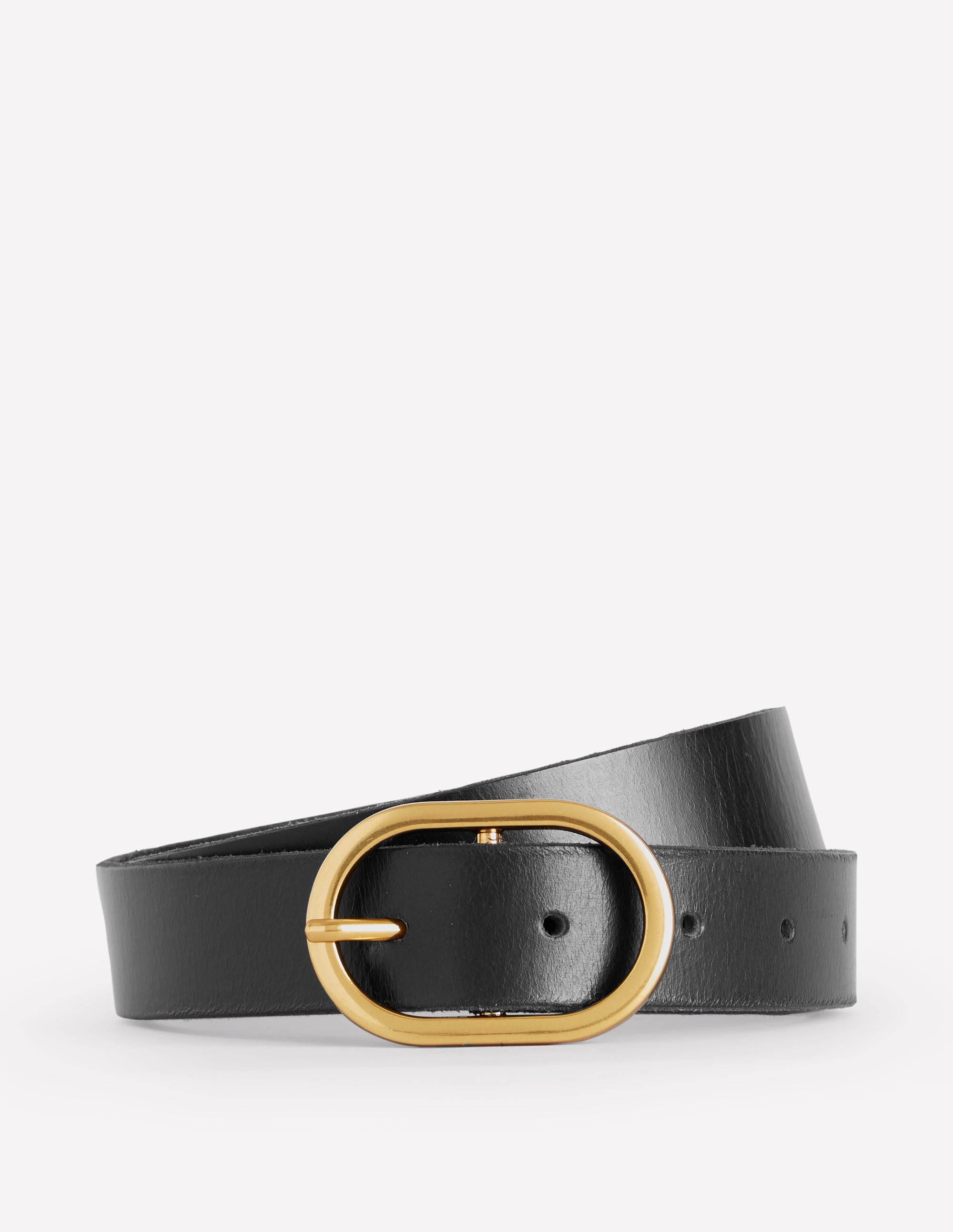 Classic Leather Belt-Black - Image 3