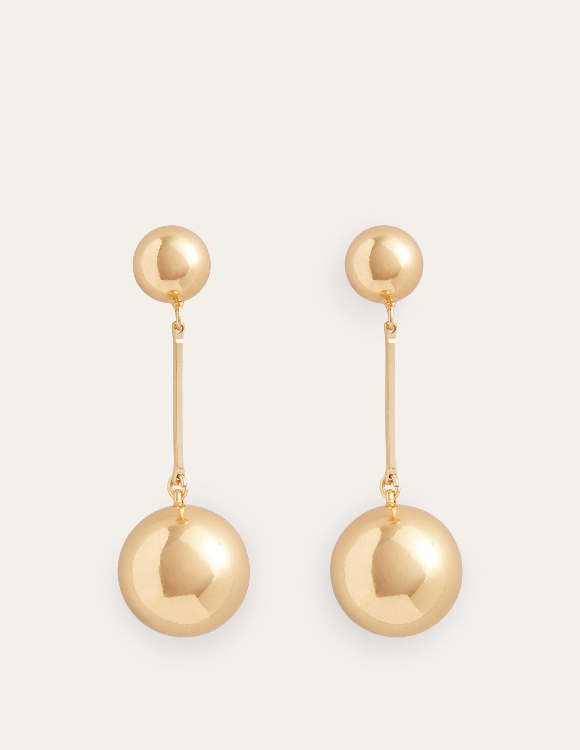 Statement Drop Earrings-Gold - Image 2