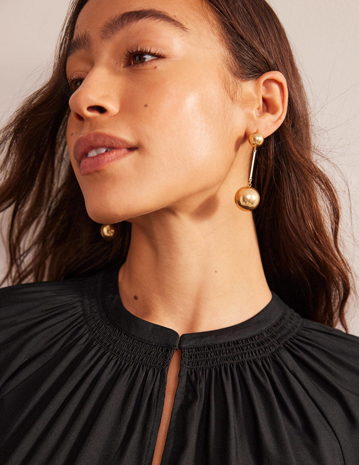 Statement Drop Earrings-Gold-1