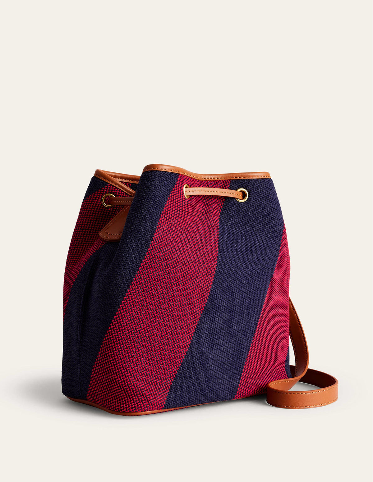 Bucket Bag-Red Navy Stripe - Image 3