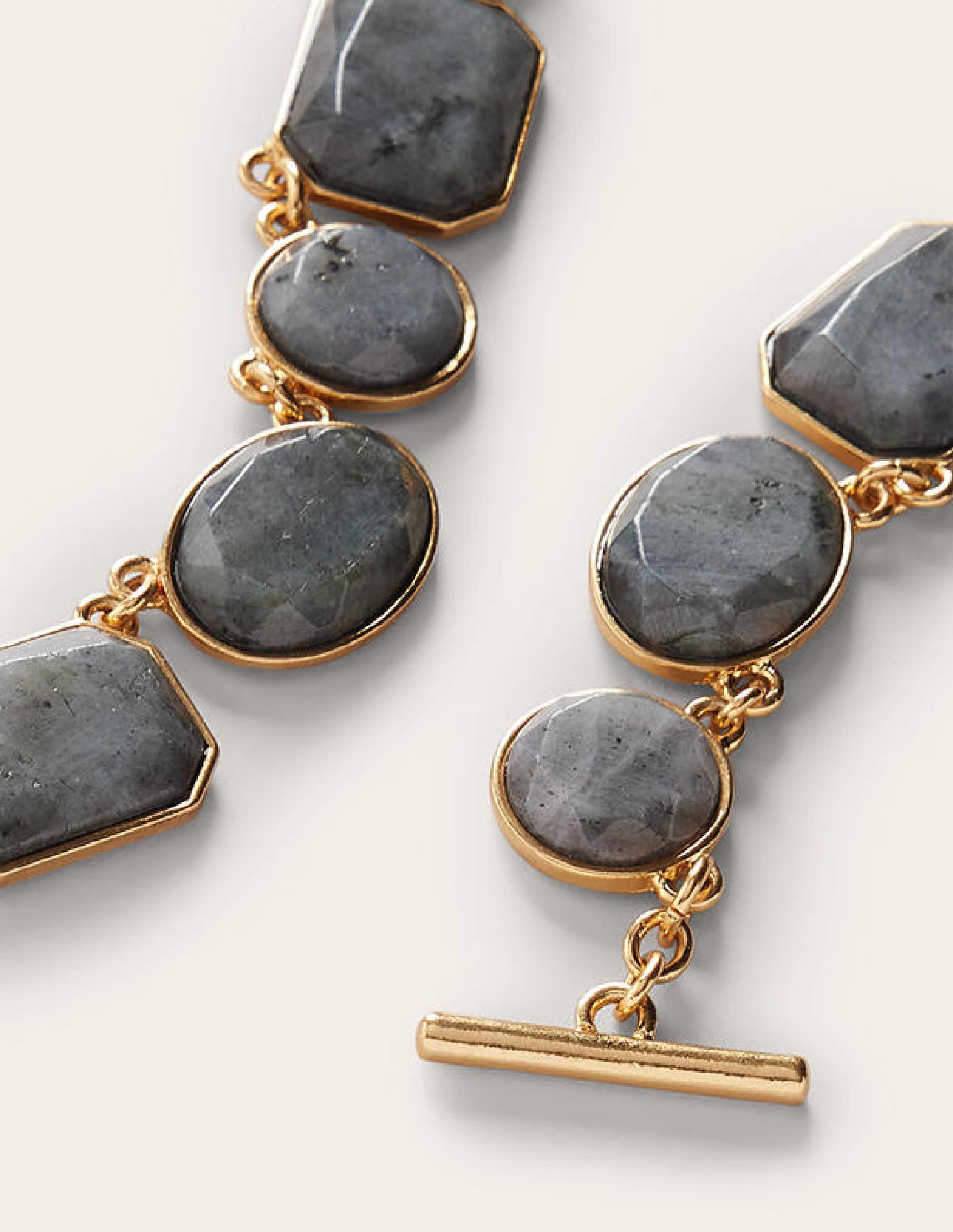Chunky Semi-Precious Necklace-Black - Image 3