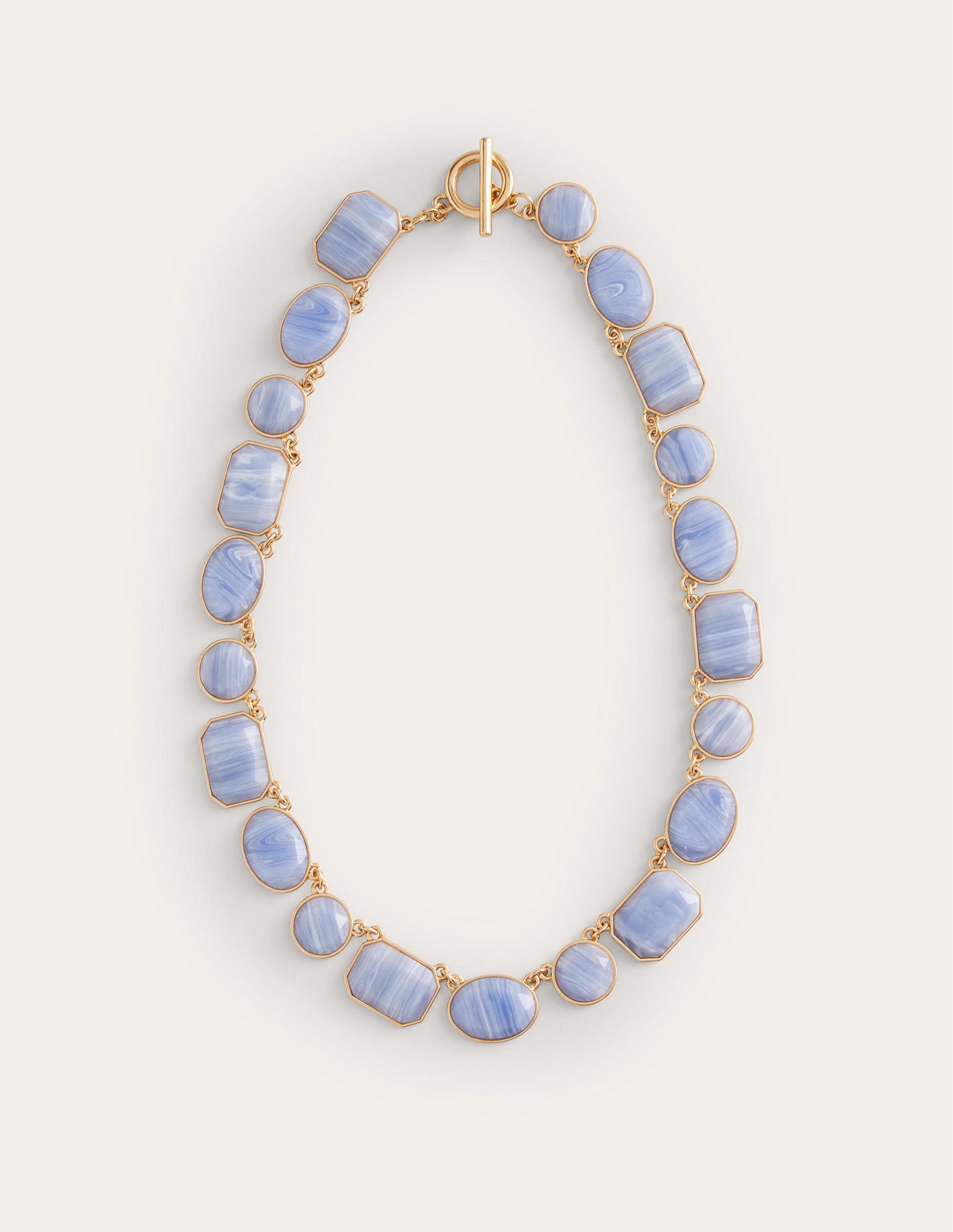 Chunky Semi-Precious Necklace-Blue - Image 2