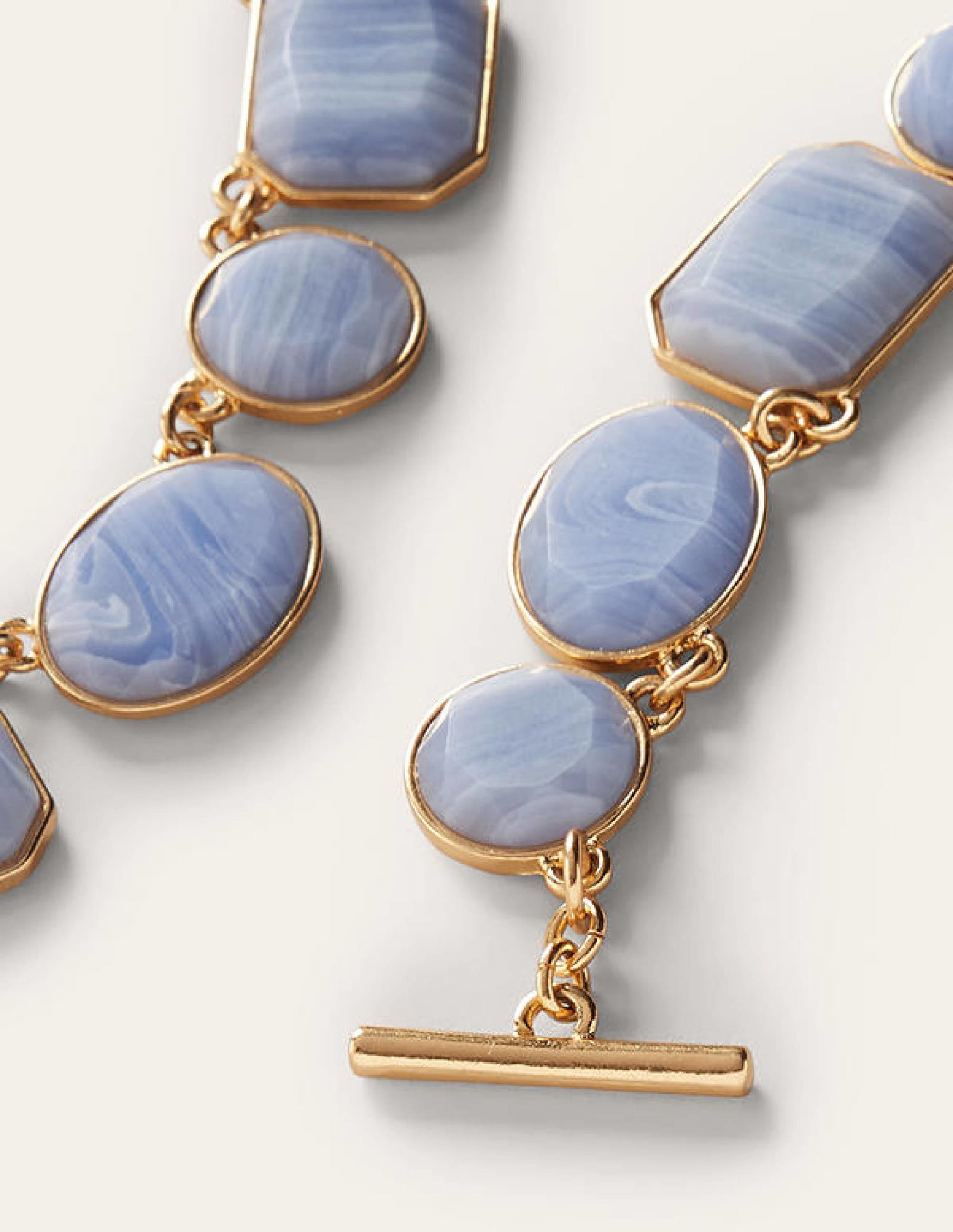 Chunky Semi-Precious Necklace-Blue - Image 3