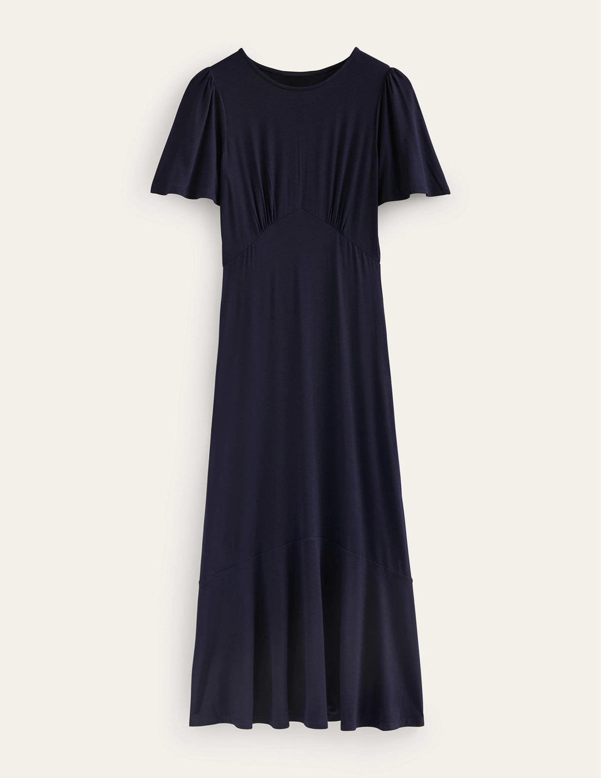Flippy Jersey Midi Dress-Navy - Image 5