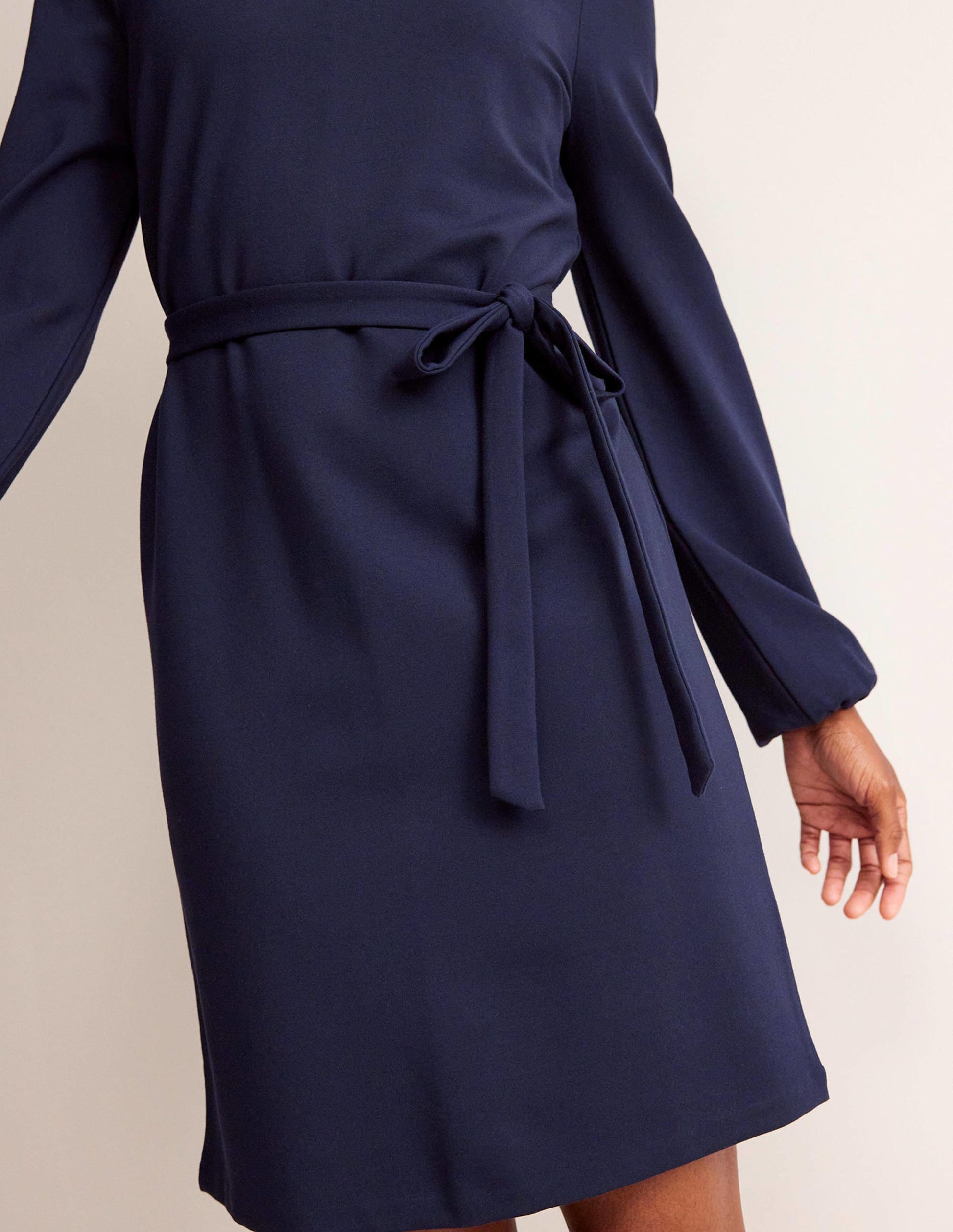 Violet Ponte Shift Dress-Navy-2