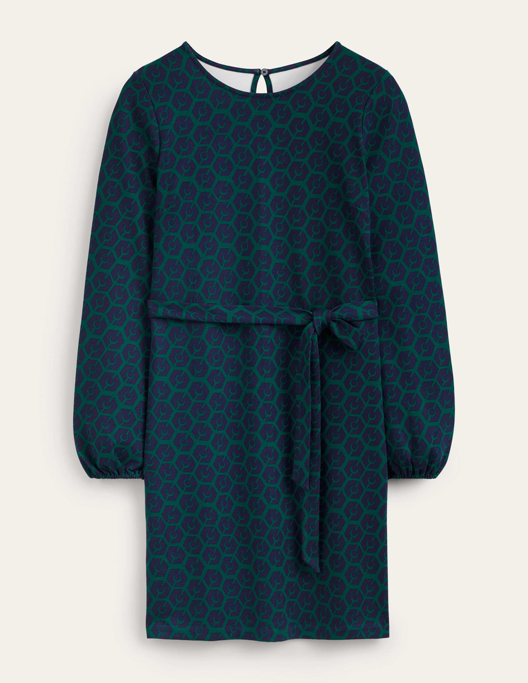 Violet Ponte Shift Dress-Emerald Night, Reverie - Image 6