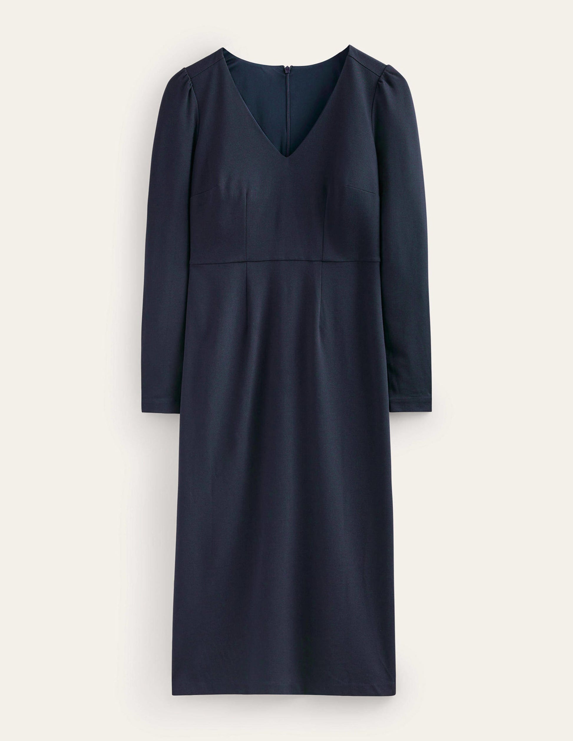 Bethany Ponte Midi Dress-Navy-5