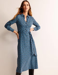 Laura Jersey Midi Shress-Azure, Geo Chain