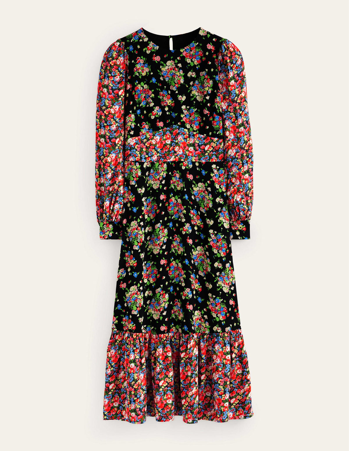 Ruby Remix Contrasting Dress-Black, Wild Cluster - Image 5