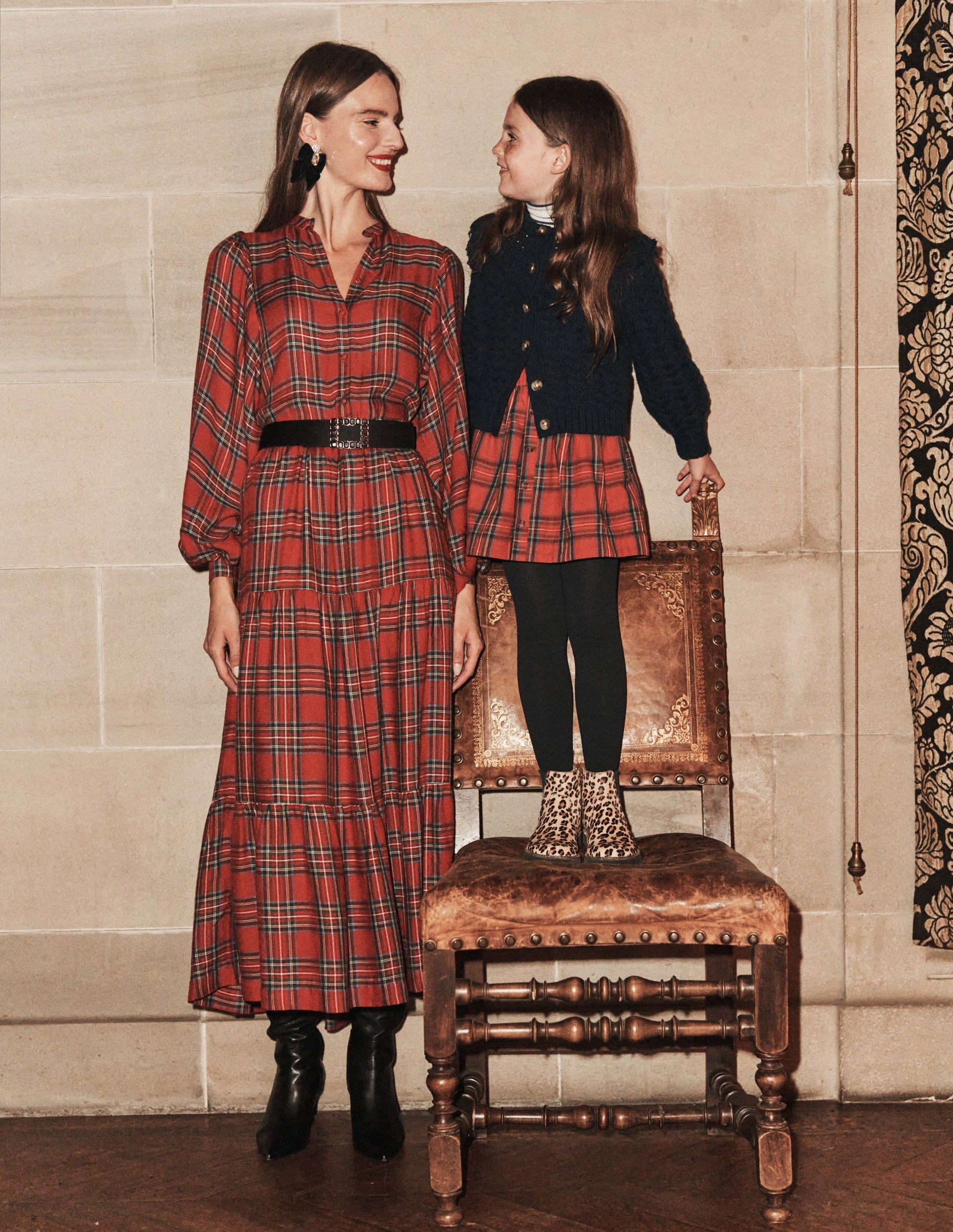 Tartan Maxi Dress-Check-5