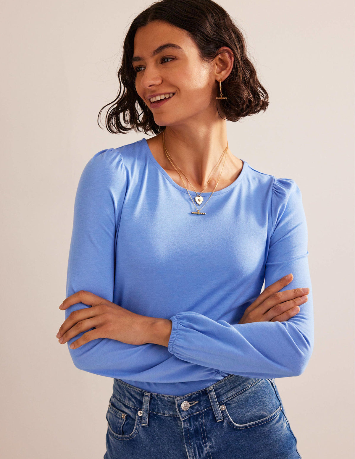Supersoft Long Sleeve Top-Marina-1