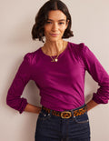 Supersoft Long Sleeve Top-Damson Berry