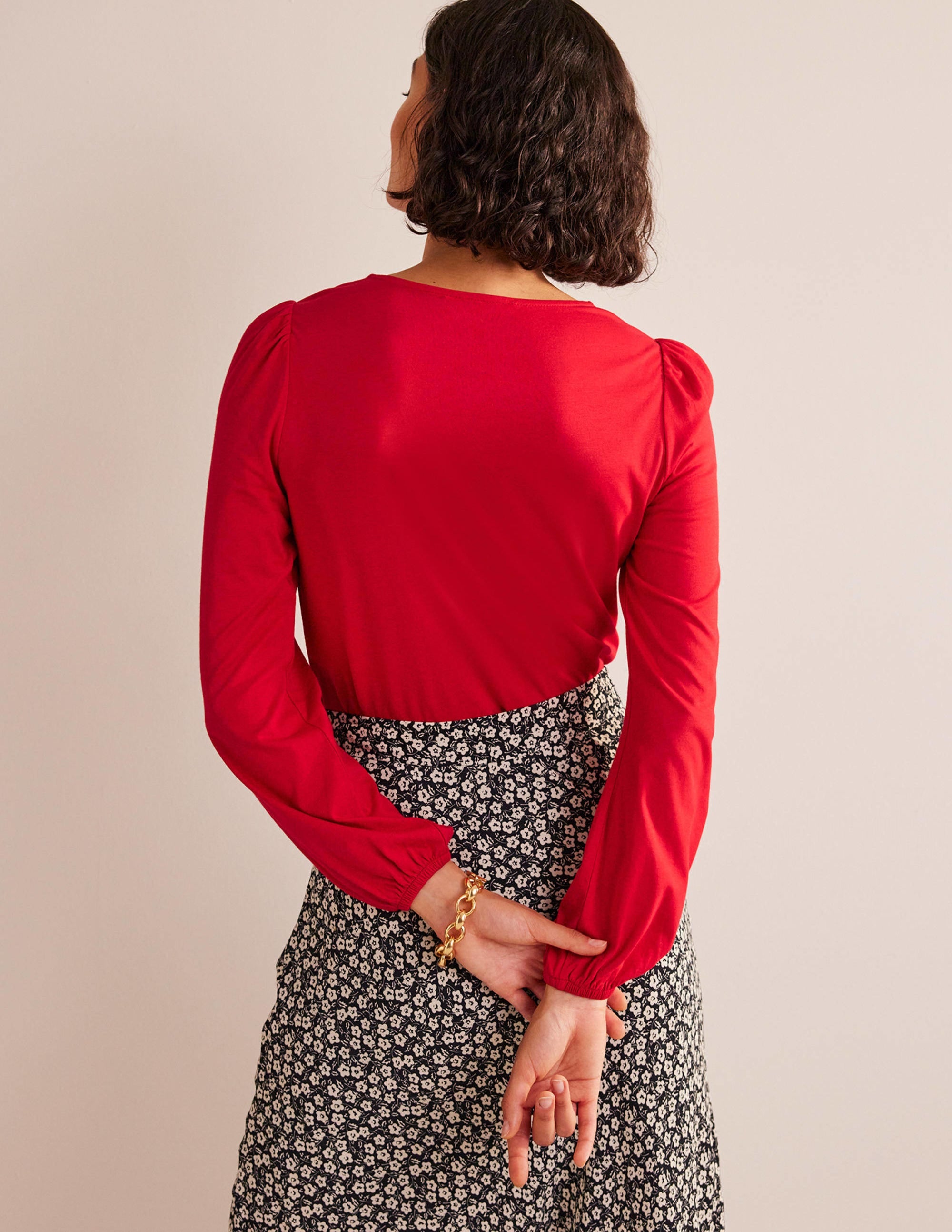 Supersoft Long Sleeve Top-Salsa - Image 3