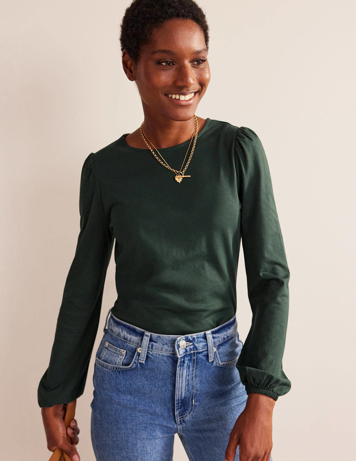 Supersoft Long Sleeve Top-Chatsworth Green-1