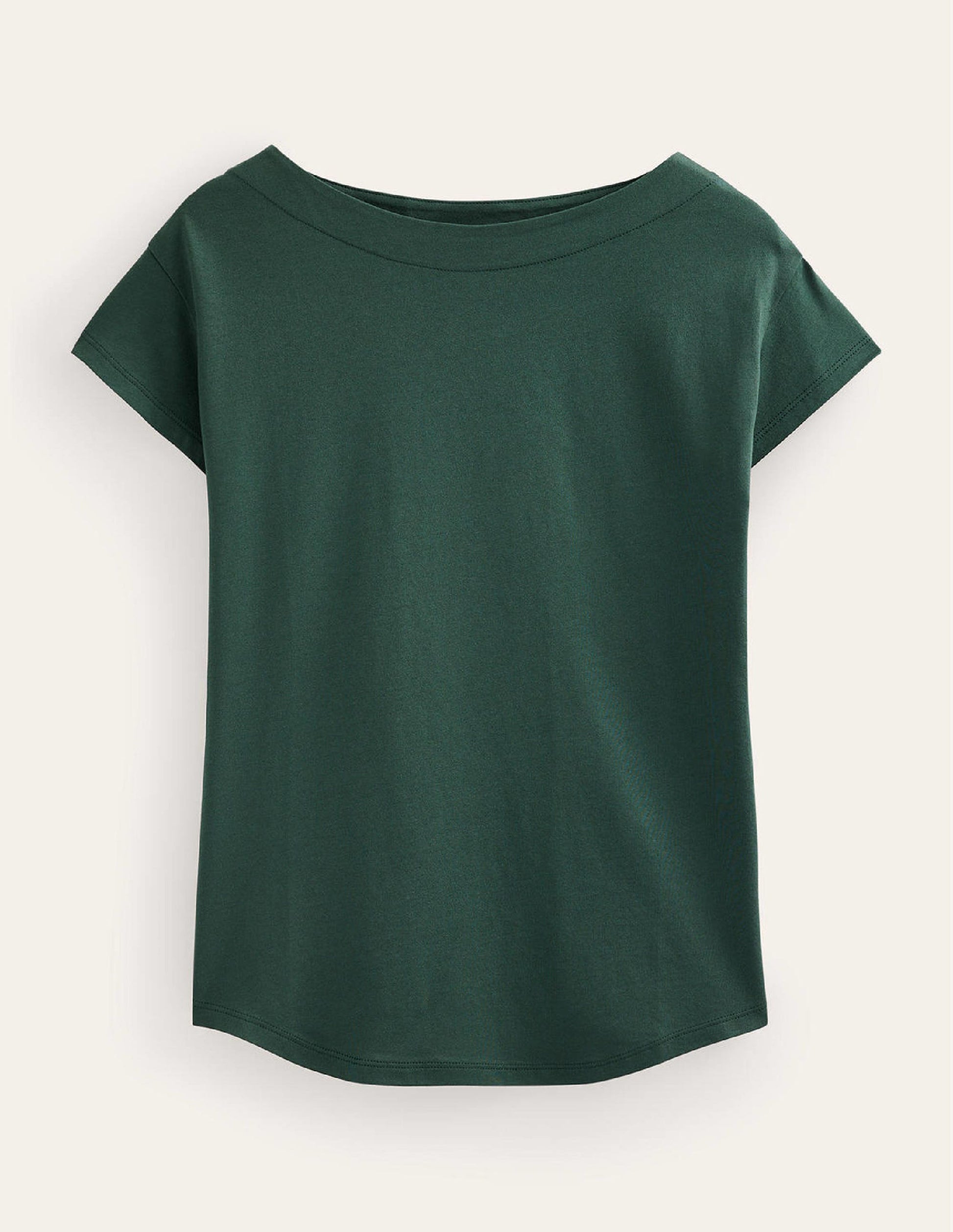 Supersoft Boat Neck T-Shirt-Chatsworth Green-5
