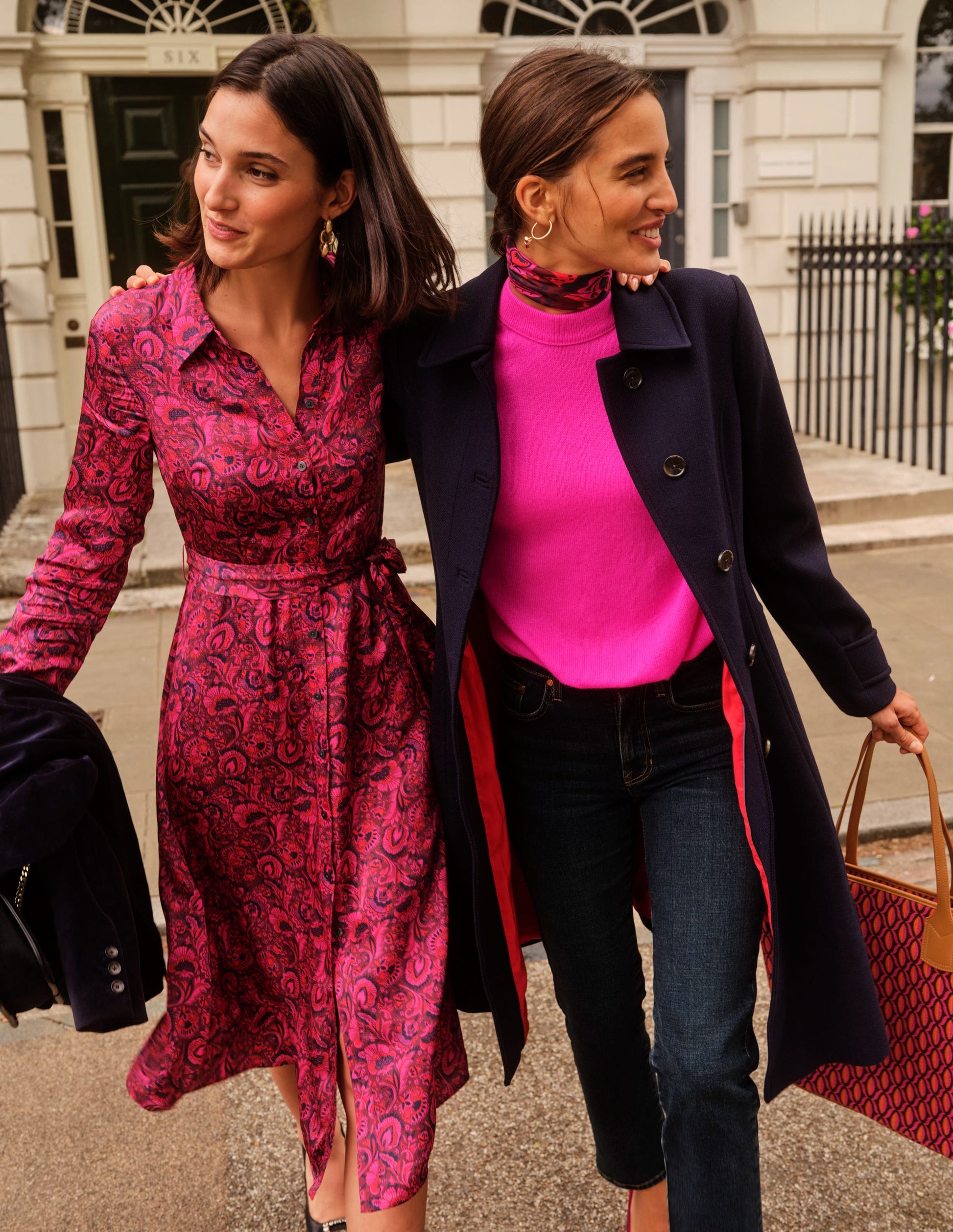 Cashmere Boyfriend Crew Jumper-Neon Pink-7