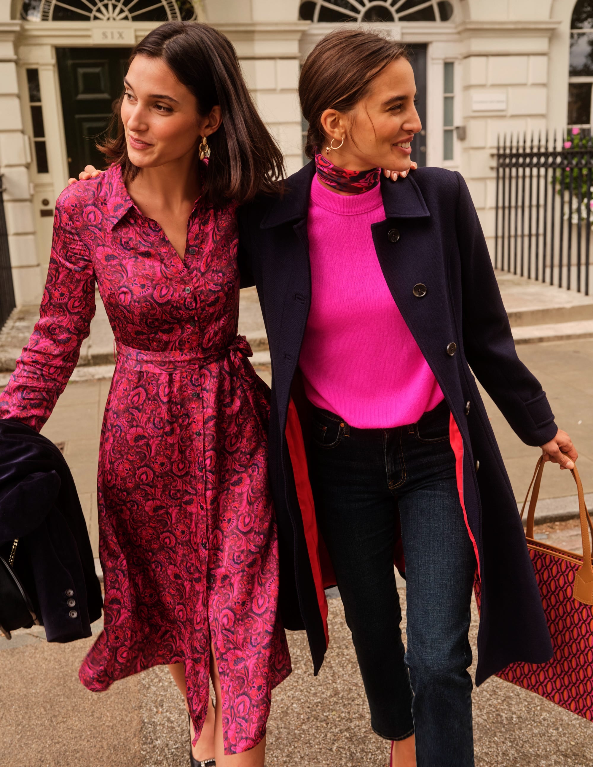 Cashmere Boyfriend Crew Jumper-Neon Pink - Image 7