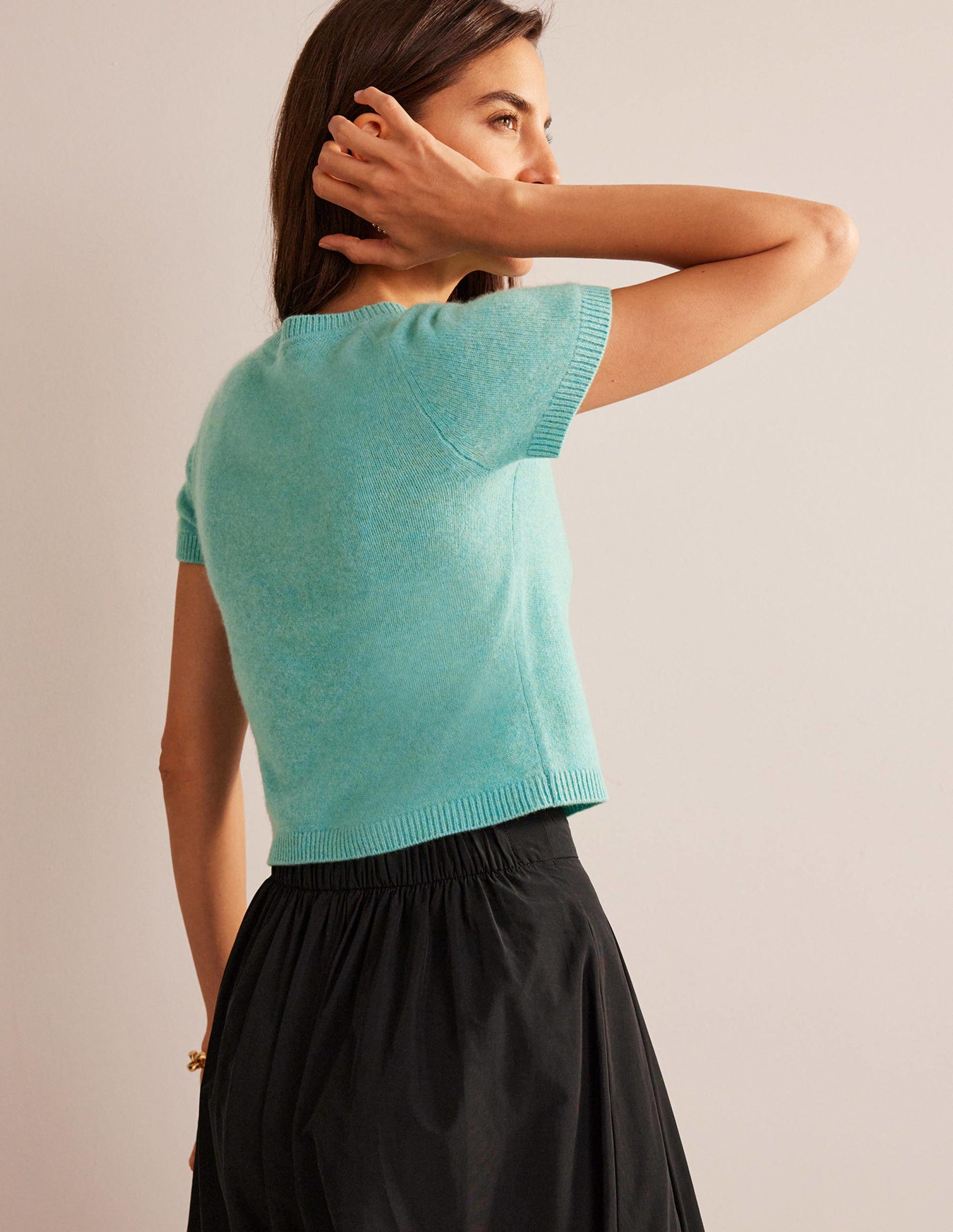 Cropped Cashmere T-Shirt-Indian Ocean-3