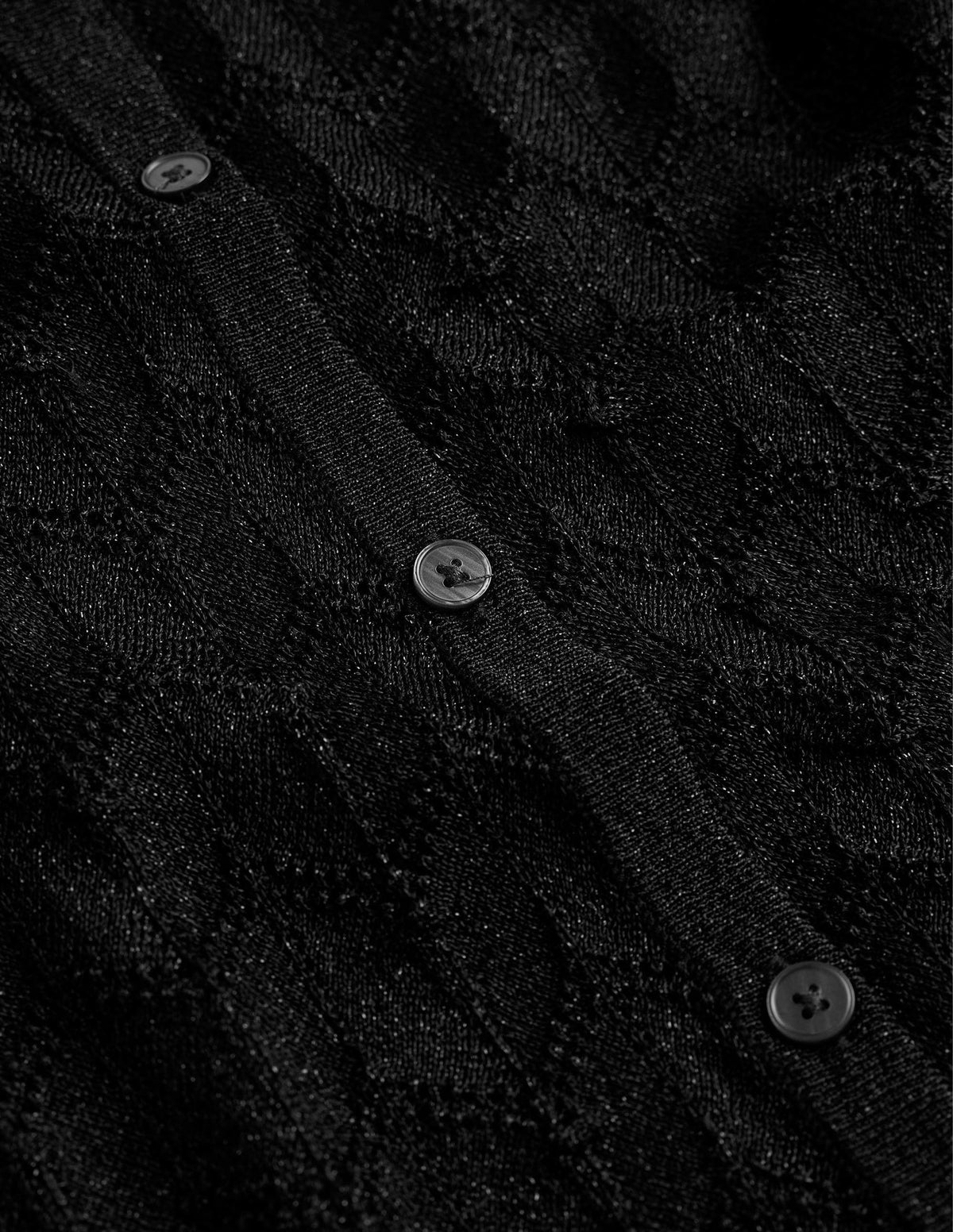 Knitted Beach Shirt-Metallic Black-6