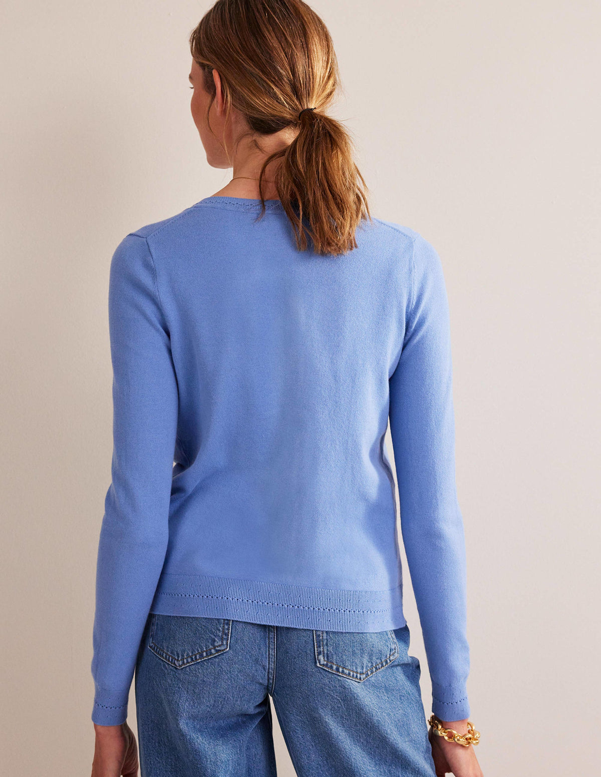 Catriona Cotton Cardigan-Marina - Image 3