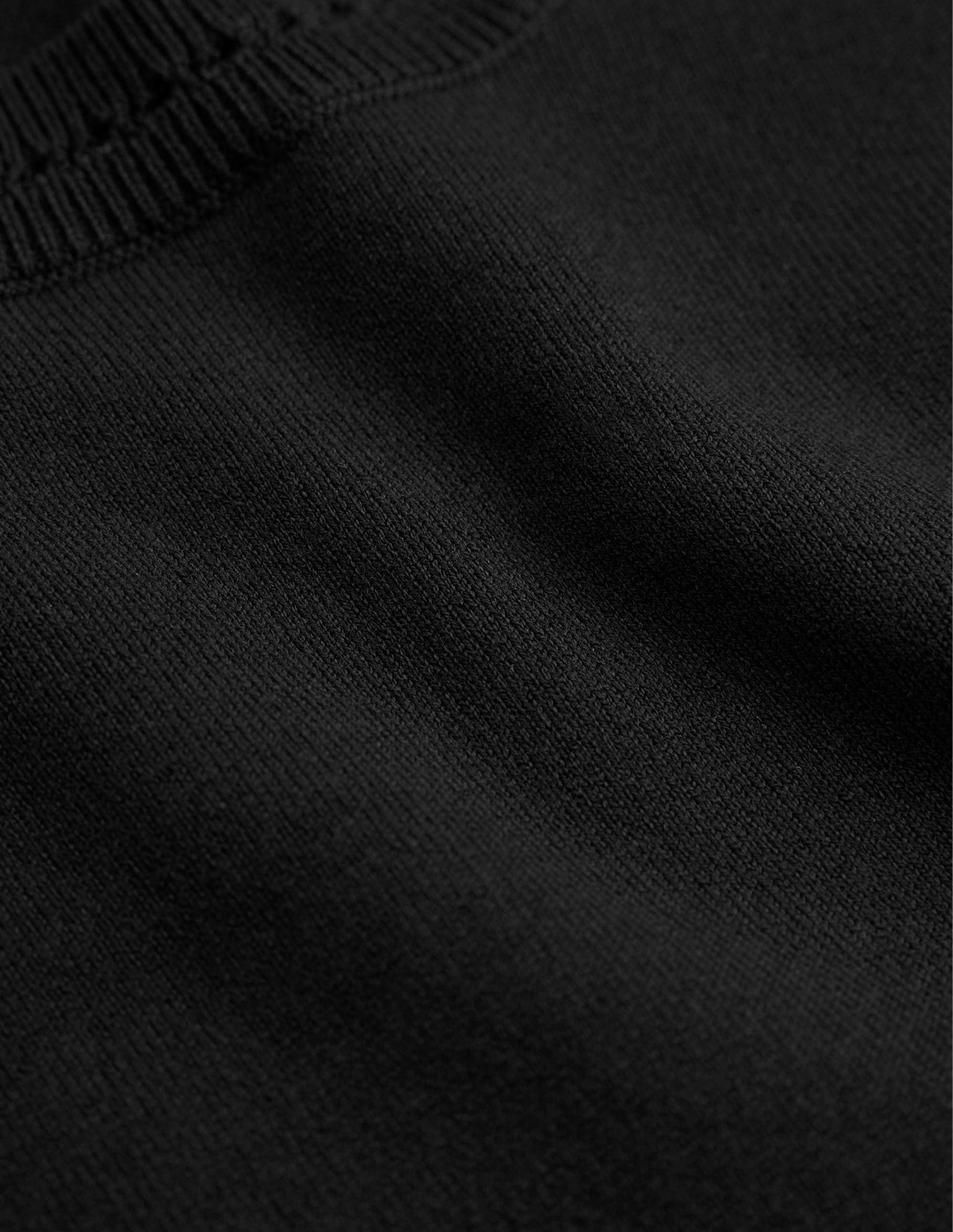 Catriona Cotton Crew Jumper-Black-6
