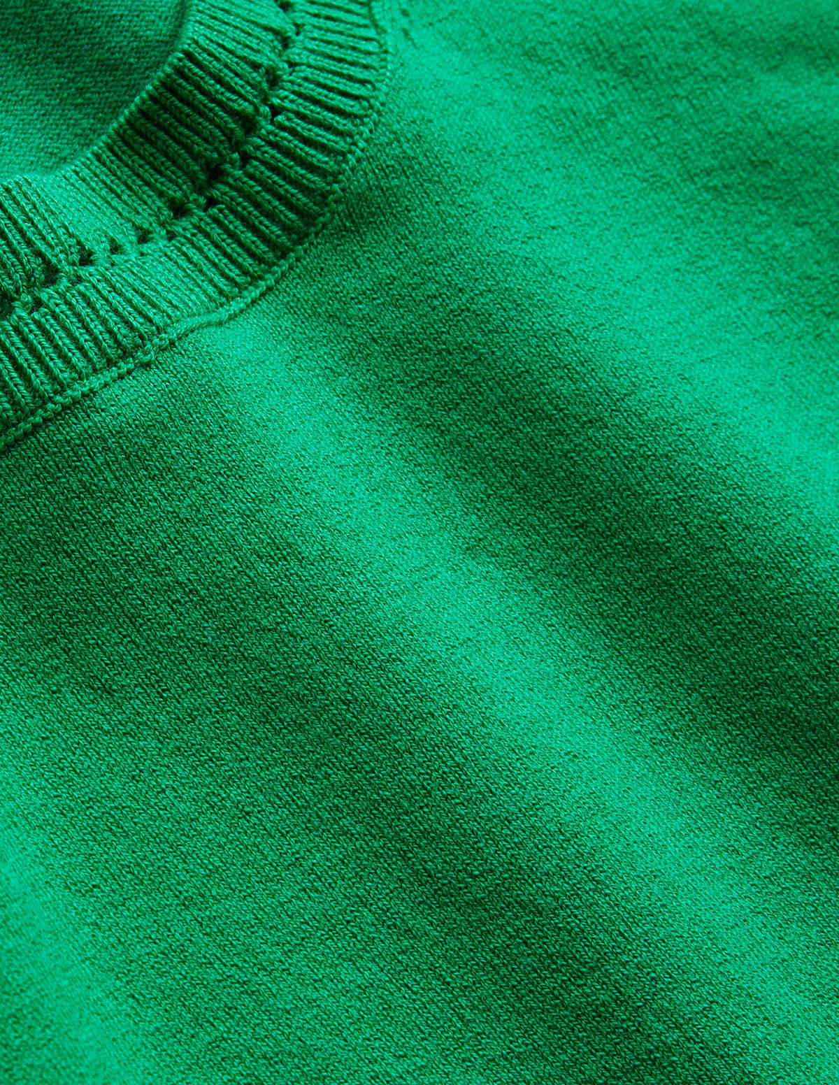 Catriona Cotton Crew Jumper-Fresh Mint Green-6