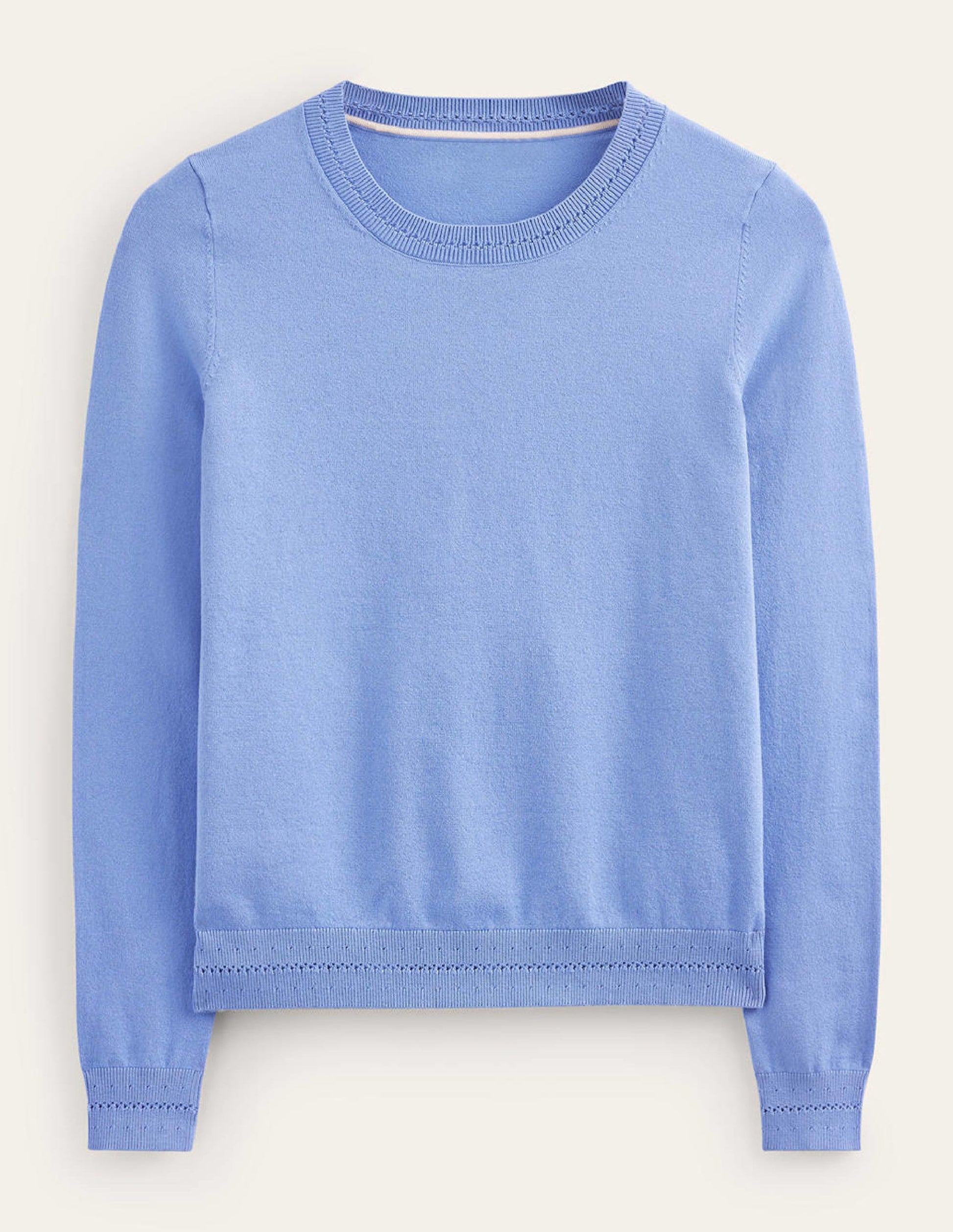 Catriona Cotton Crew Jumper-Marina-5