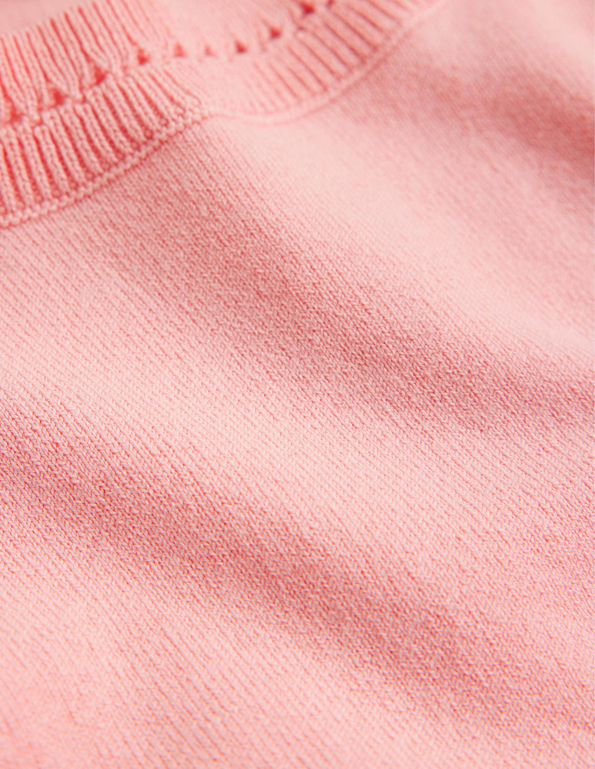 Catriona Cotton Crew Jumper-Peachskin - Image 7