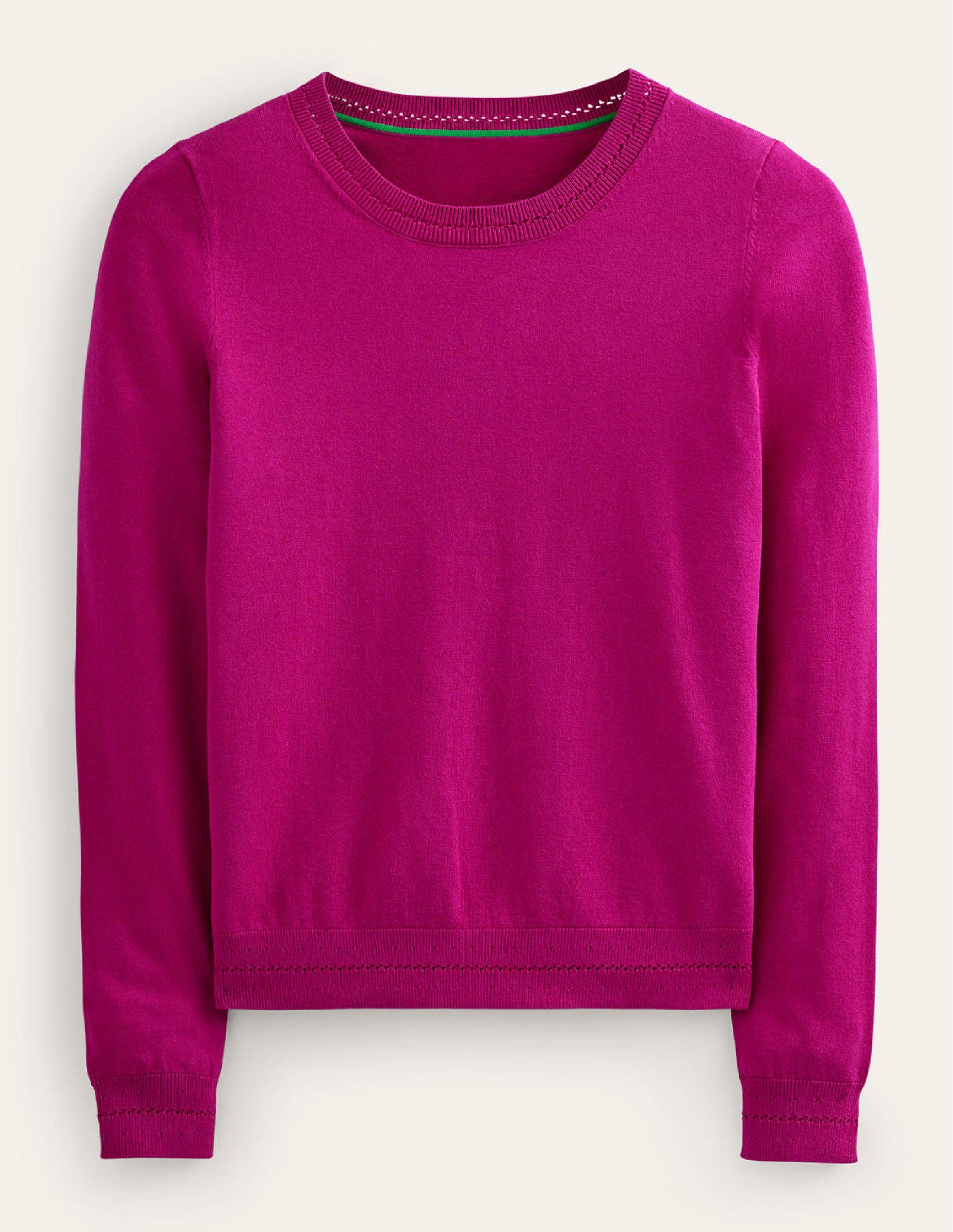 Catriona Cotton Crew Jumper-Festival Fuchsia-6