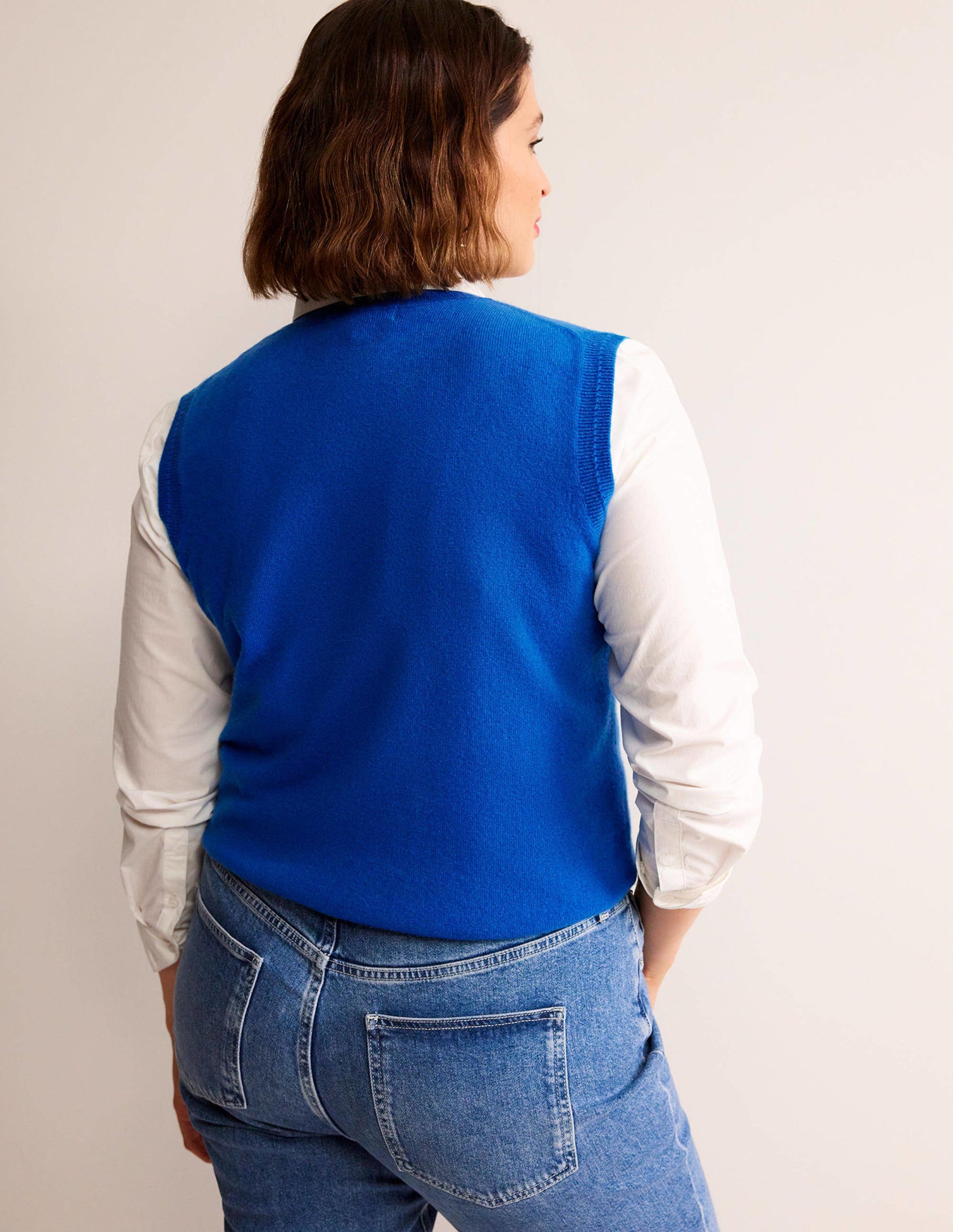 Eva Cashmere Tank-Cyan-5