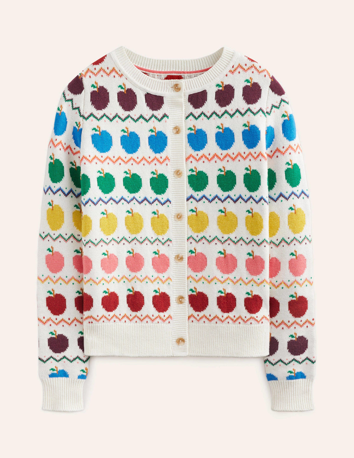 Edie Fair Isle Cardigan-Apple Fair Isle - Image 7