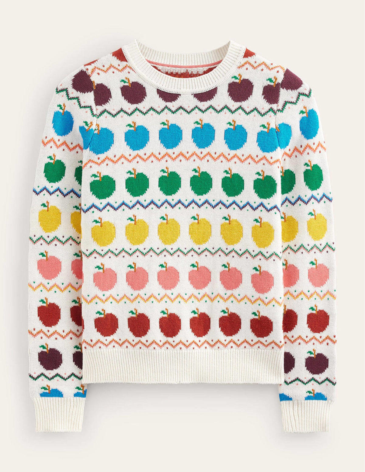 Edie Fair Isle Jumper-Apple Fair Isle-5