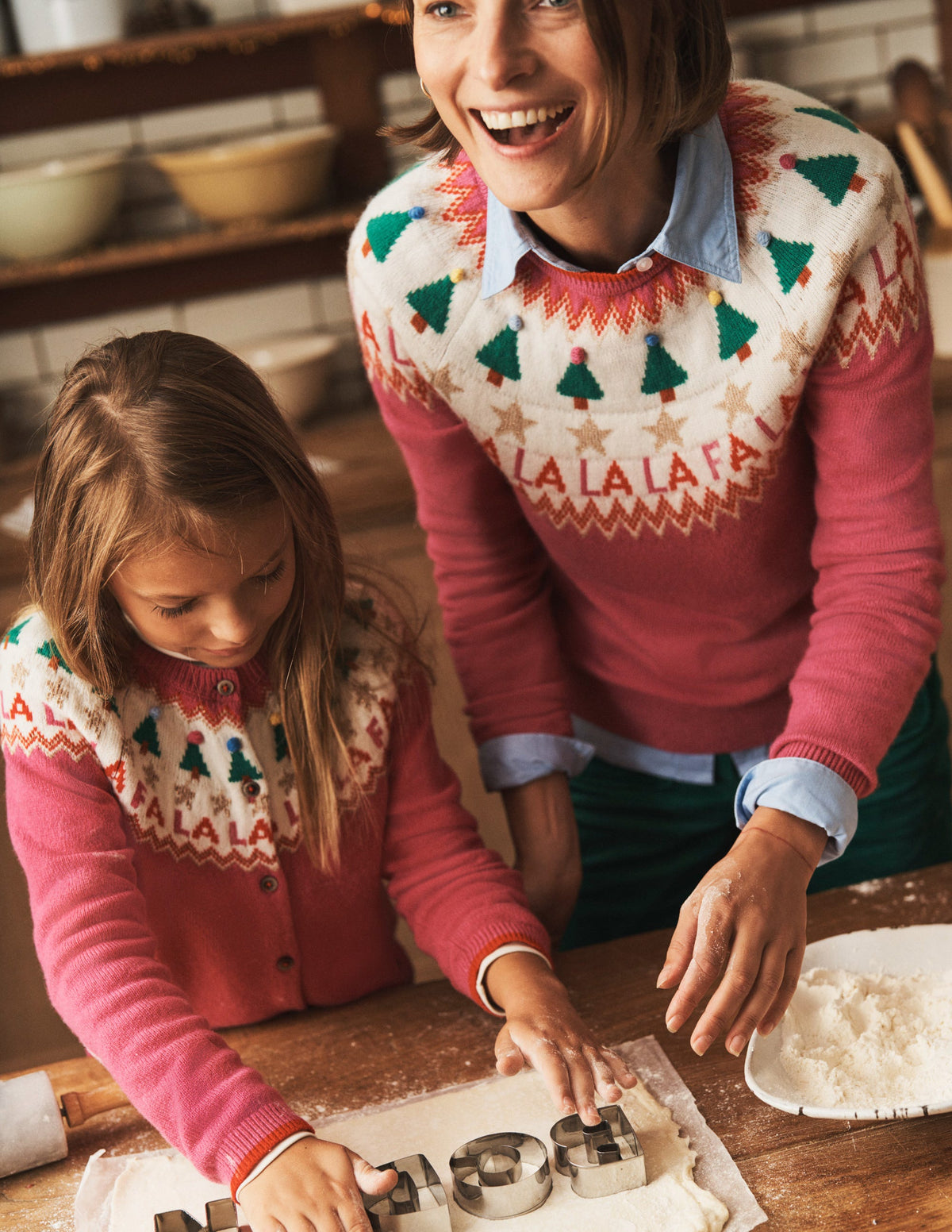 Edie Fair Isle Jumper-Vibrant Pink Fair Isle - Image 7