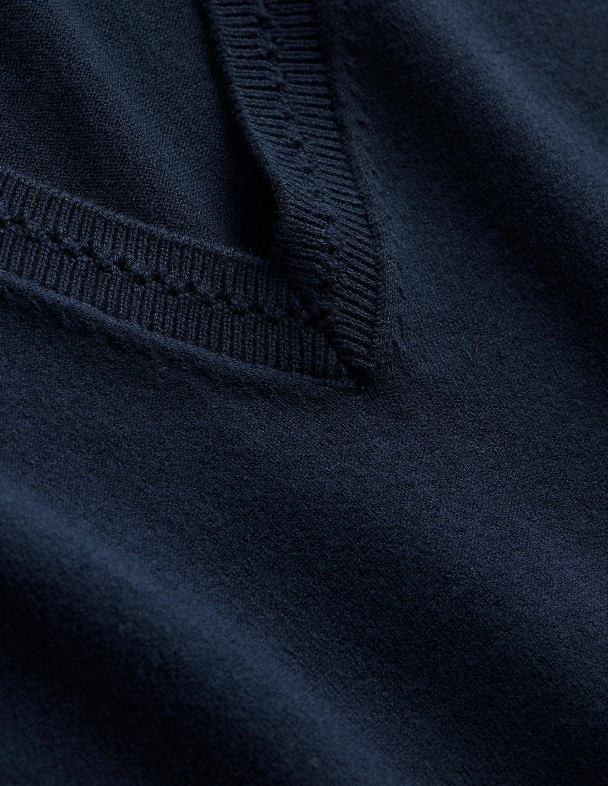 Catriona Cotton V-Neck Tank-Navy-6